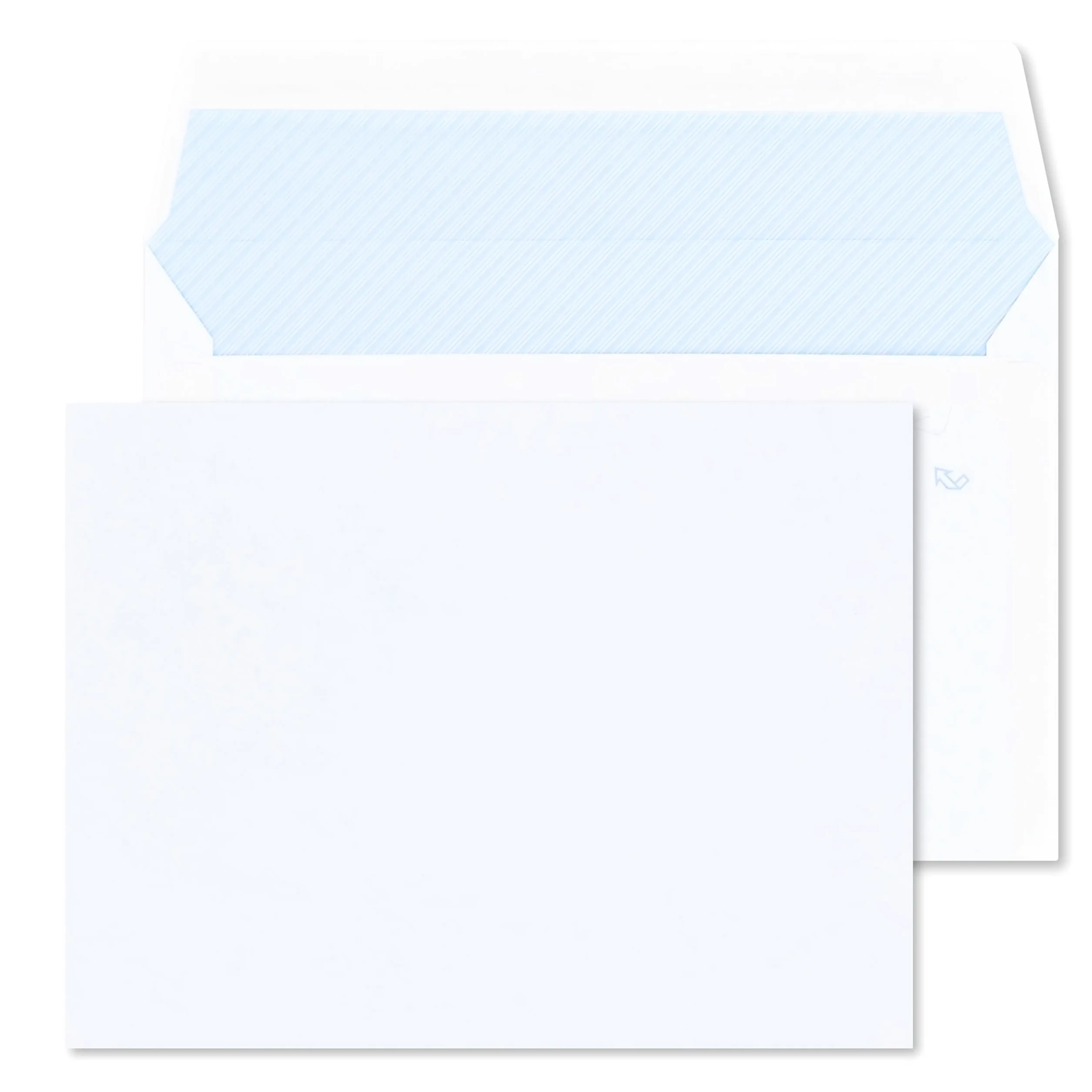 RAYLU PAPER - Confezione di buste bianche in carta con chiusura autoadesiva per l'invio di documenti e lettere, facile da sigillare, 90 g/m² di spessore (C4, 250 unità)