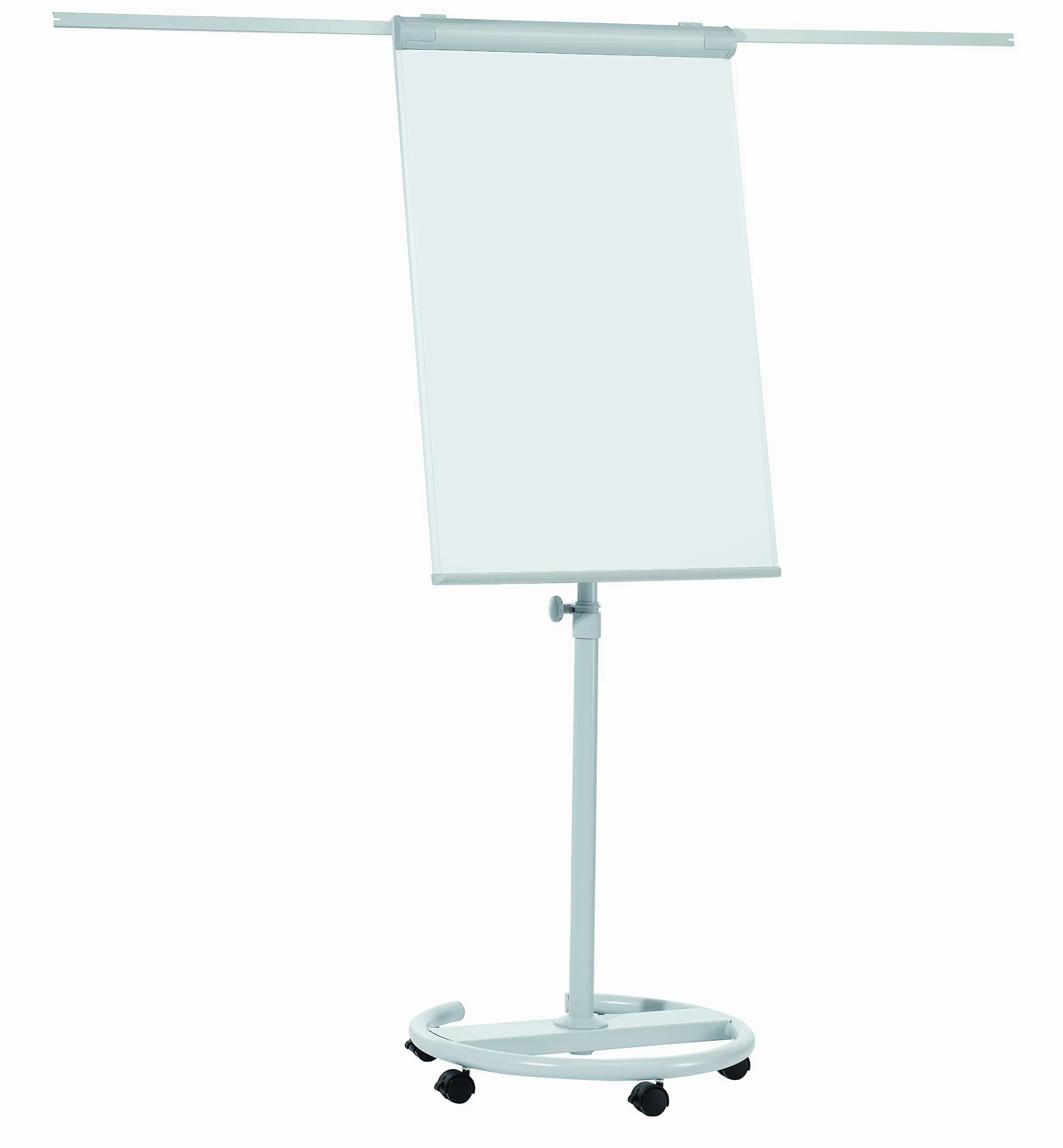 Franken F2400/N - Lavagna portablocco mobile, diametro 65 cm, 17,5 kg, 68 x 105 cm, colore: grigio chiaro