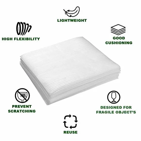 Fogli in Poliuretano Espanso Schiuma 50 Pz, 30x30x0.2 cm per Imballaggio Spedizioni Trasloco Oggetti Fragili