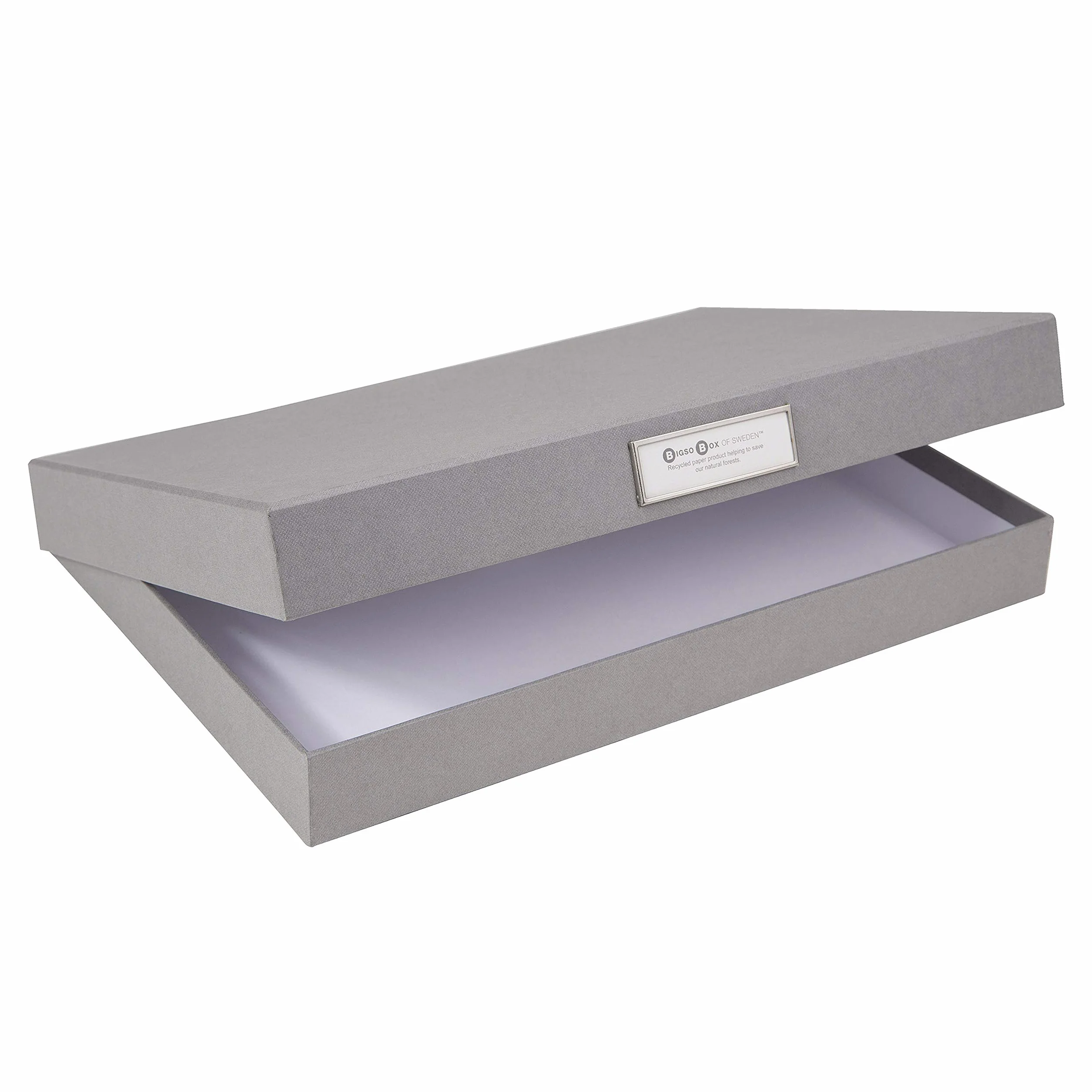 Bigso Sven Document Box Cornice Etichette Sottile Grey