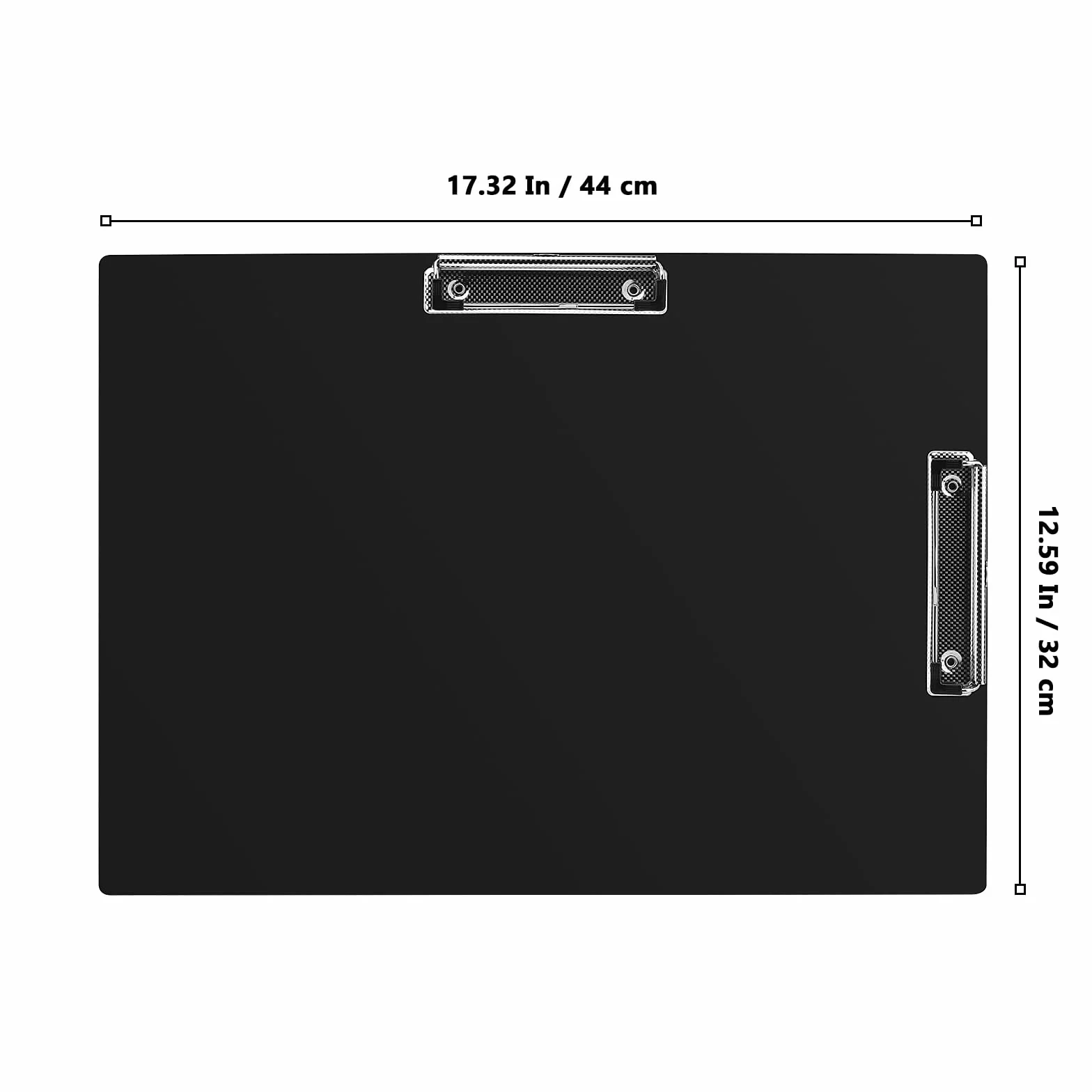 MUKLEI Confezione da 3 tavolette portablocco in plastica A3, 32,5 x 43,2 cm, con 2 clip in metallo, per ufficio