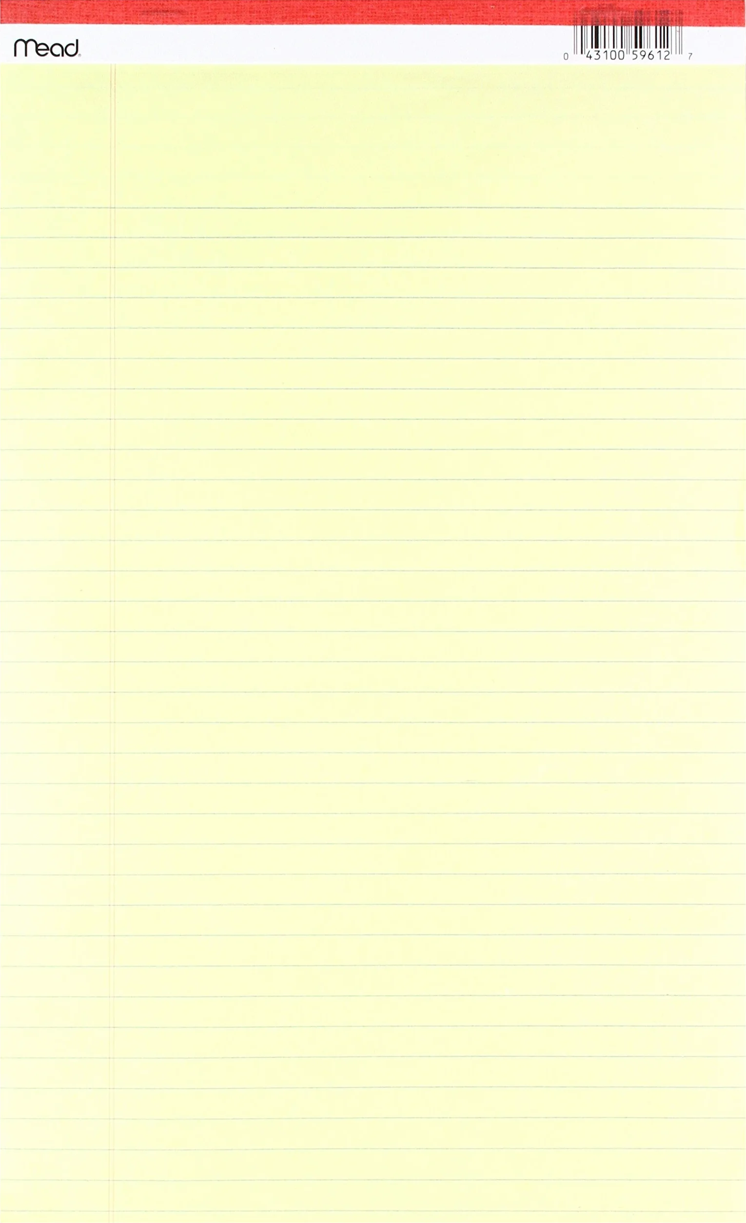 Mead 50CT8-1/2 x 14 Legal Pad, Canarino, Twin