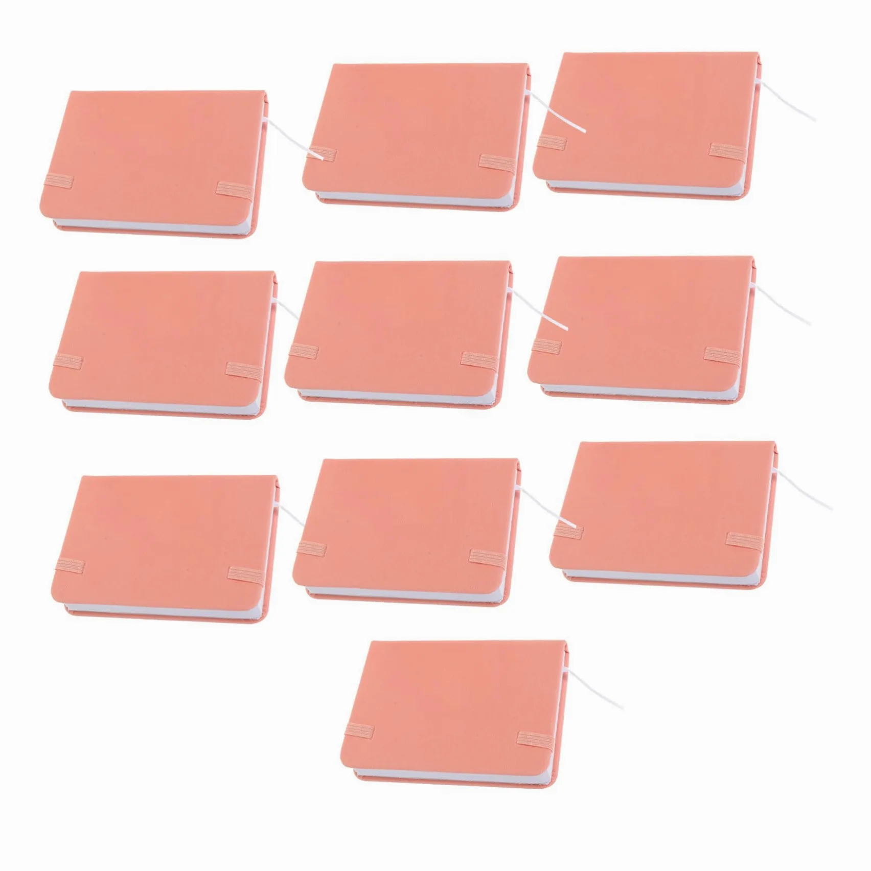 Hemobllo Quaderno Tascabile Rigido A7 Marrone 10 Pezzi in Carta e Pu | Copertina Resistente, Scrittura Fluida, Formato Mini Portatile, Stile Minimale ed Elegante per Borsa