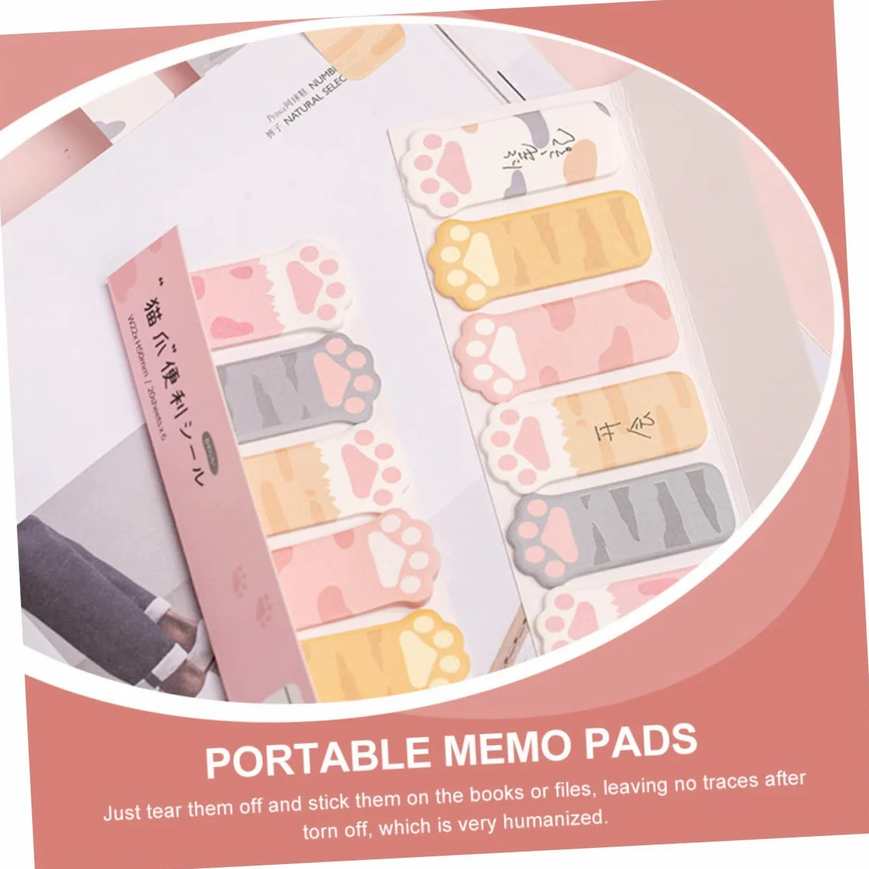 ARTIBETTER 5 Set Blocchetti Adesivi Segnalibri Colorati E Creativi Per Adesivi Per Ufficio E Scuola Facili Rimuovere E Riutilizzabili 2 Pezzi * 5