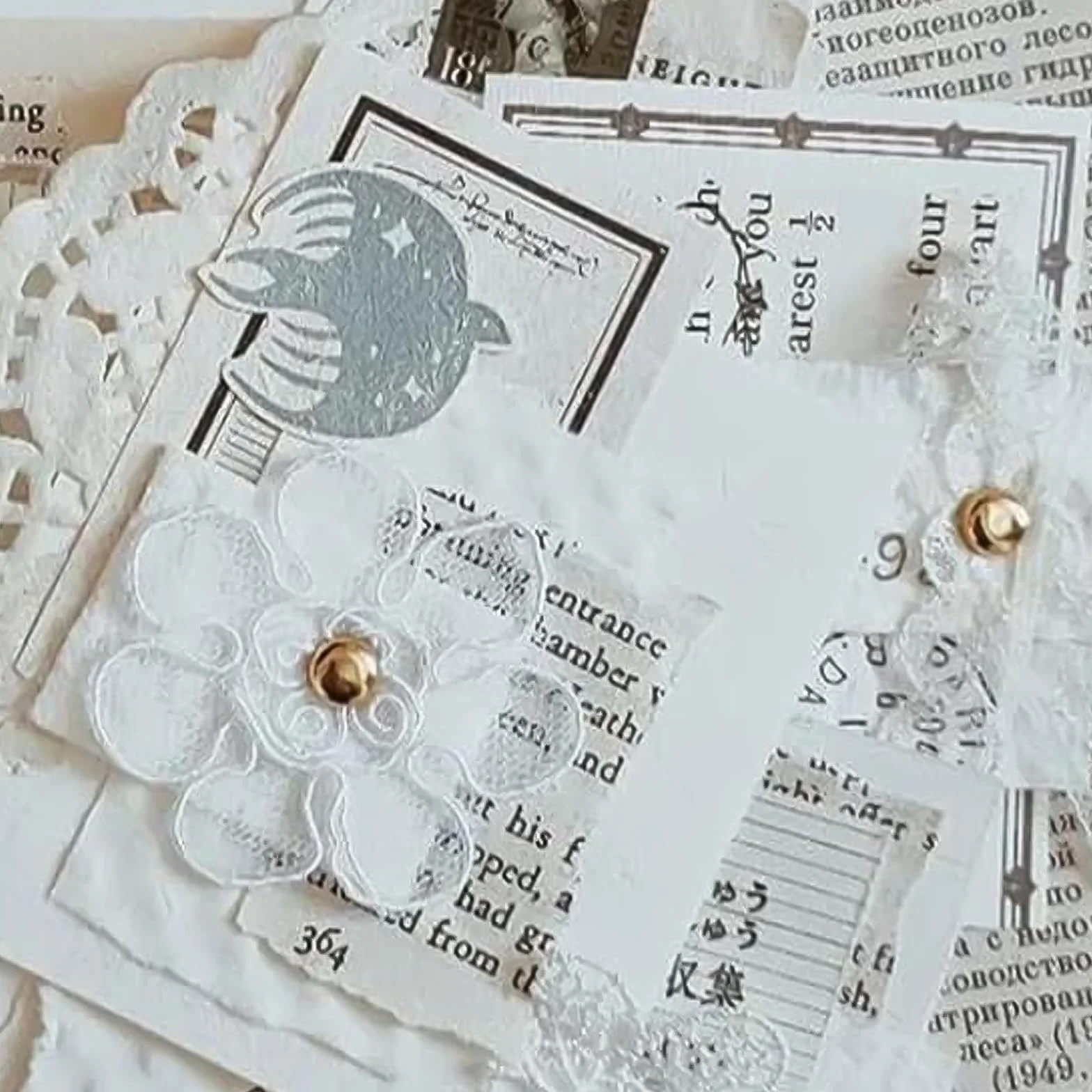 Fermacampioni Piccoli 8mm Clip a Testa Tonda 300 Pezzi per Scrapbooking Carta e Decorazioni