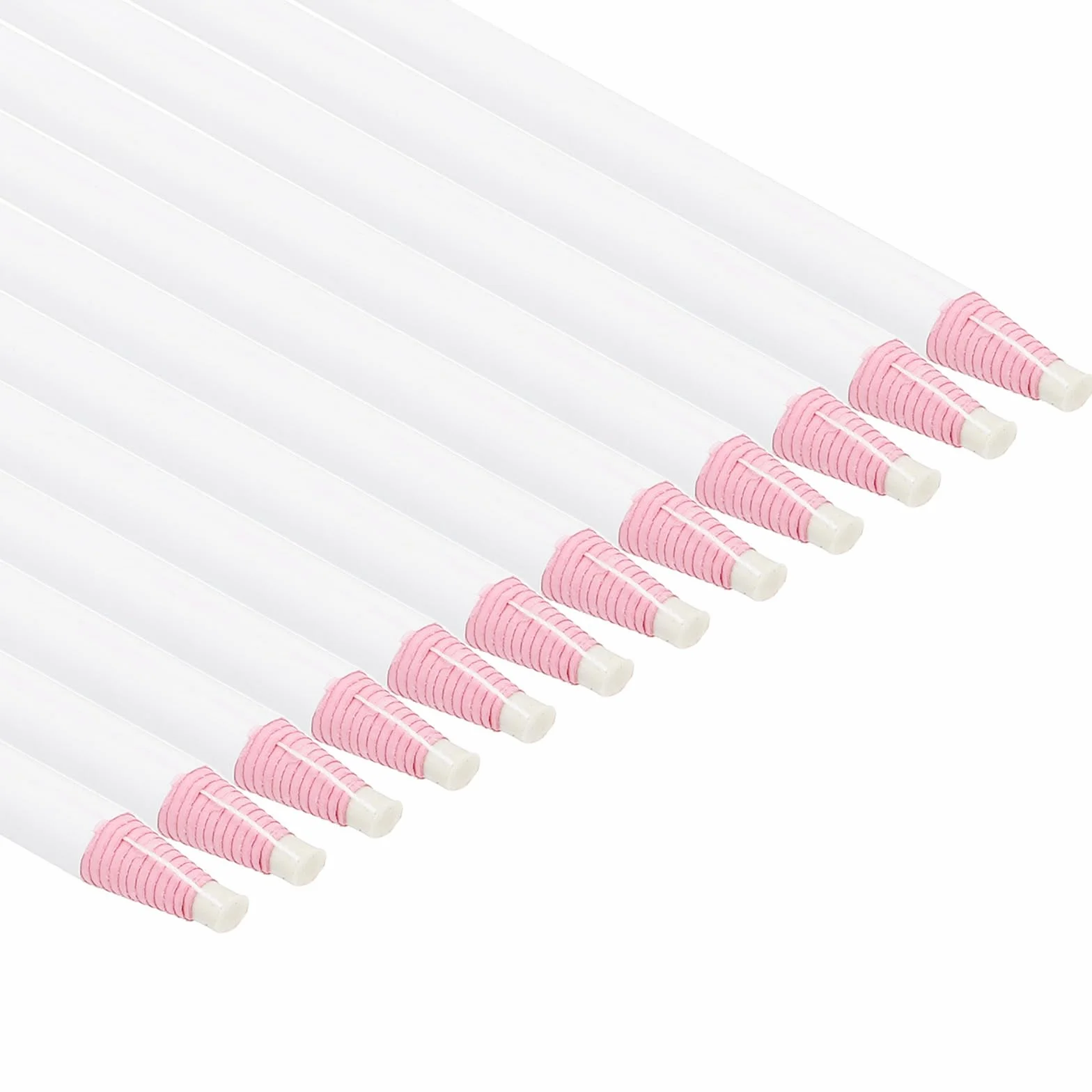 PATIKIL Pennarelli Staccabili 24pz Matite Cera Grasso per Indumenti Vetro Pellicola Carta Vinile Metallo Bianco