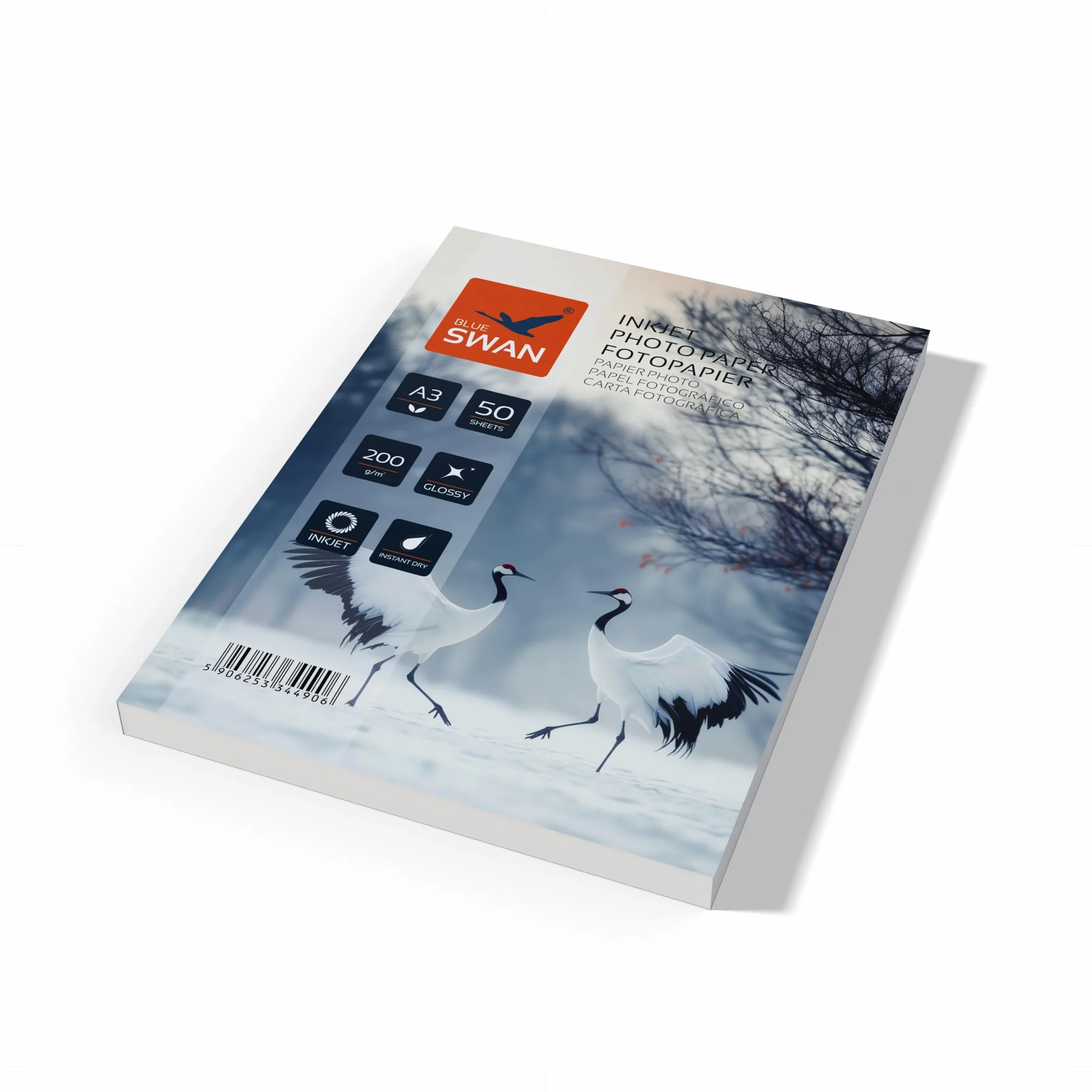 BLUE SWAN Carta Fotografica Lucida A3 200 g/m² 50 Fogli 297 × 420 mm