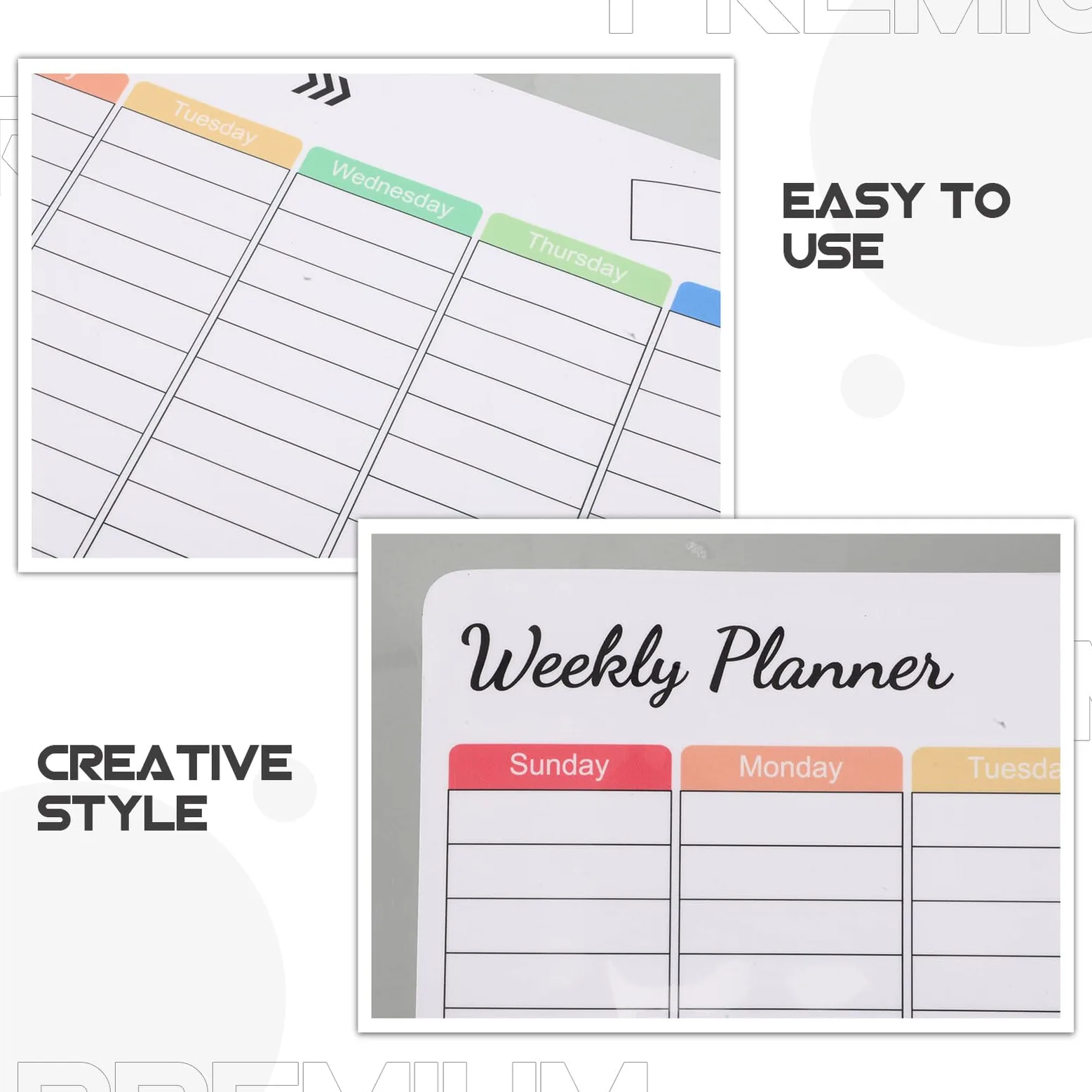 Forniture Per Ufficio Calendario Magnetico Per Frigorifero White