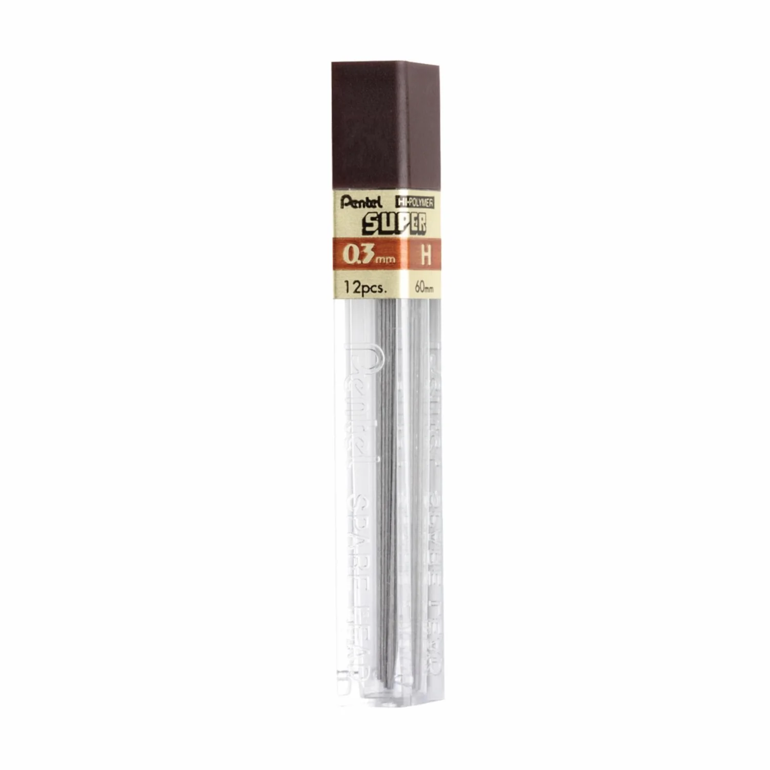 Pentel Super Hi-Polymer 0.3 mm Extra-Fine Piombo 12/PK
