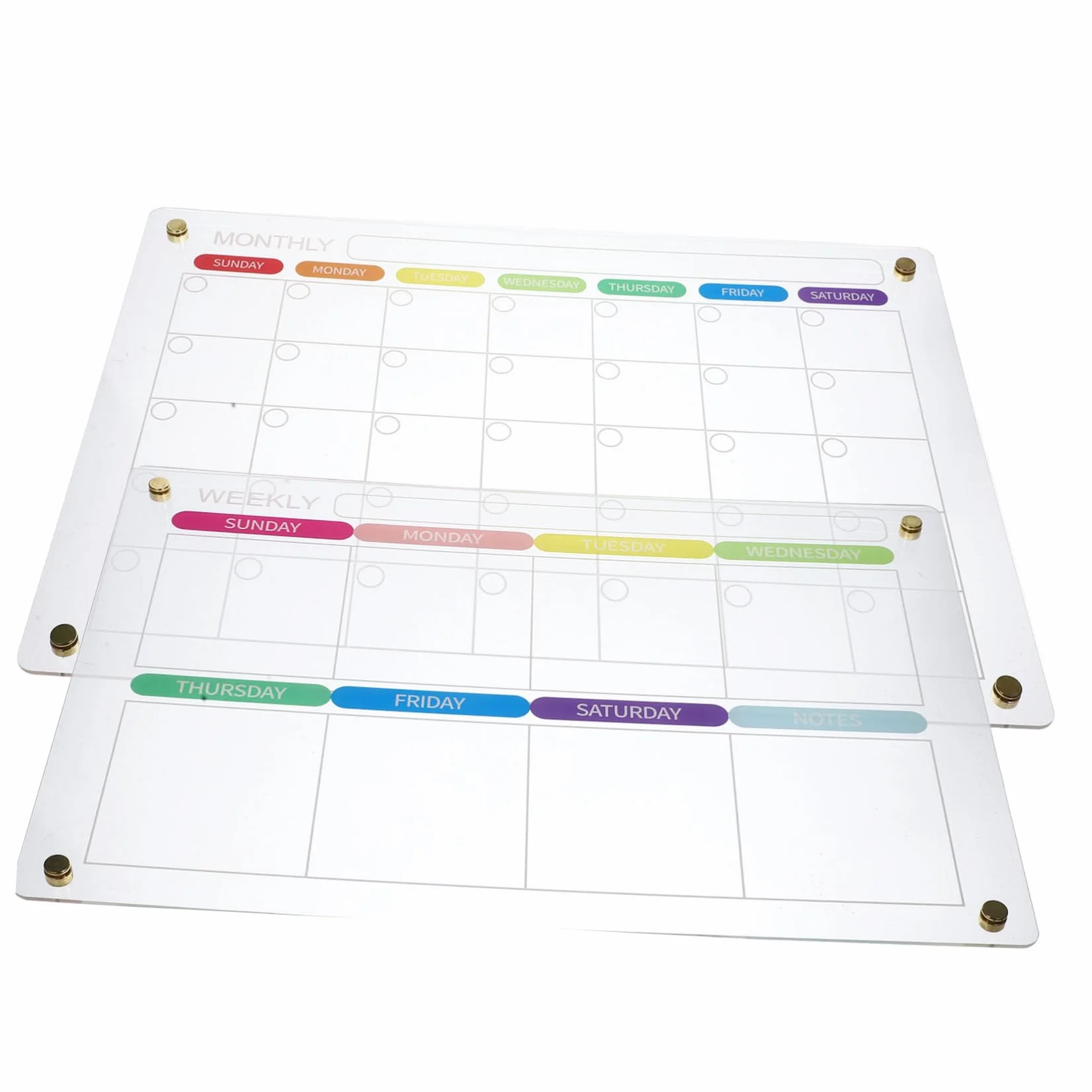 VILLCASE Planner Mensile Lavagna Per Frigorifero Calendario Da Scrivania Planner Lavagna Bianca