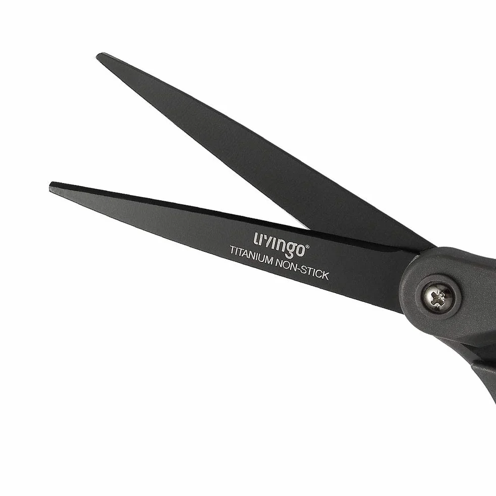 LIVINGO forbici in titanio antiaderenti 20,3 cm professionali acciaio inox multiuso dritte