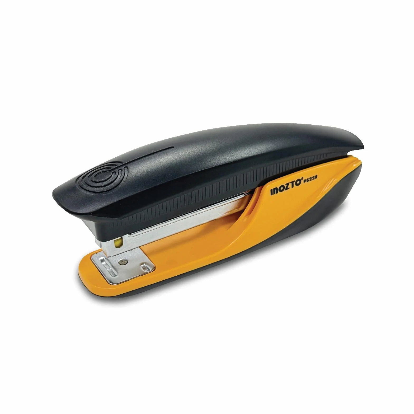 Cucitrice ergonomica, capacità di 20 fogli e 100 punti metallici, con levapunti e base antiscivolo, per ufficio, scuola, uso domestico, logo e colori personalizzati