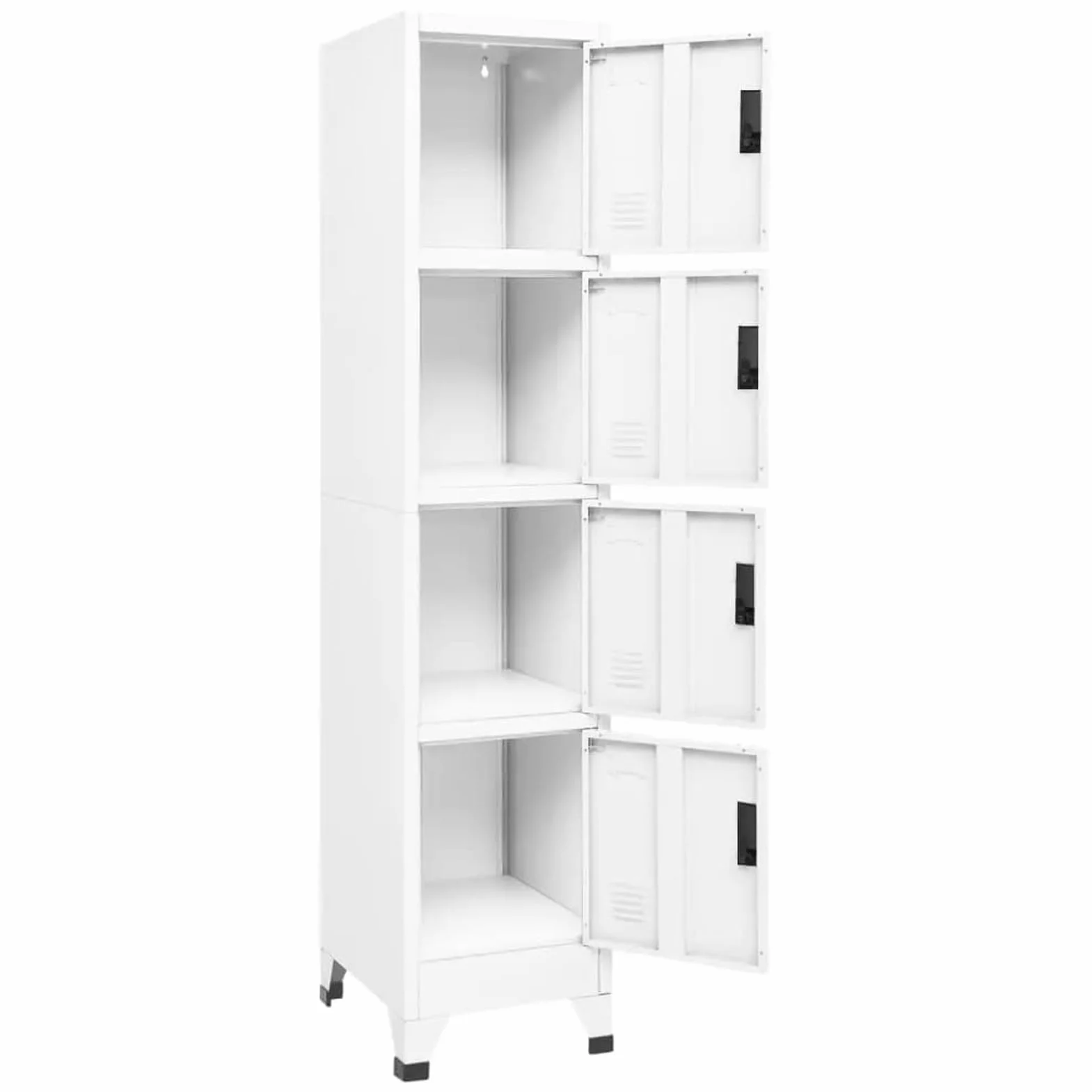 Festnight Armadietto con Serratura Bianco 38x45x180 cm in Acciaio Armadio con Serratura Chiave Armadietto con Chiave Armadio in Metallo Armadietto Metallo