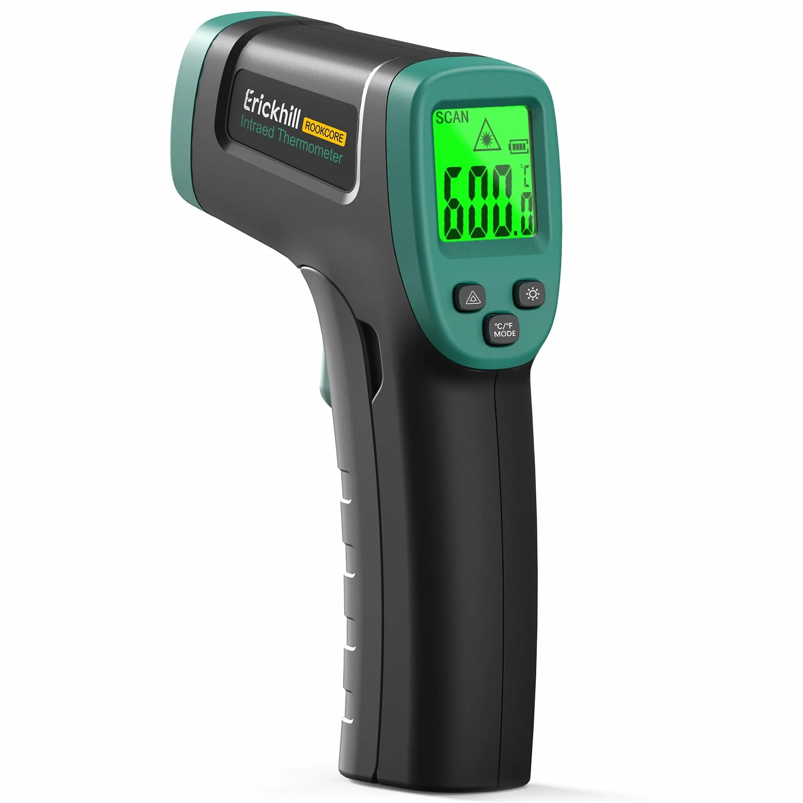 ERICKHILL Termometro a infrarossi -50°C ~ 600°C laser senza contatto con emissività regolabile