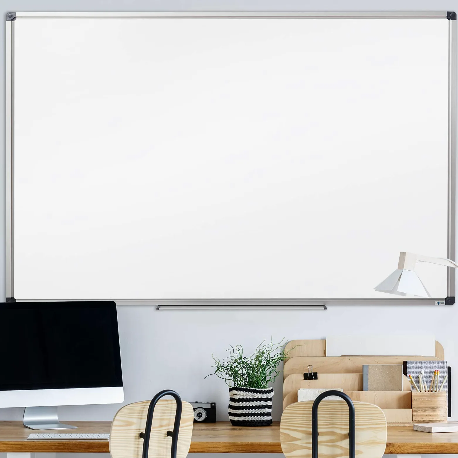 Lavagna Magnetica Bianca - Lavagna Cancellabile, Scrivibile, Combinata per Calamite e Pennarelli in Varie misure - 80X110 cm