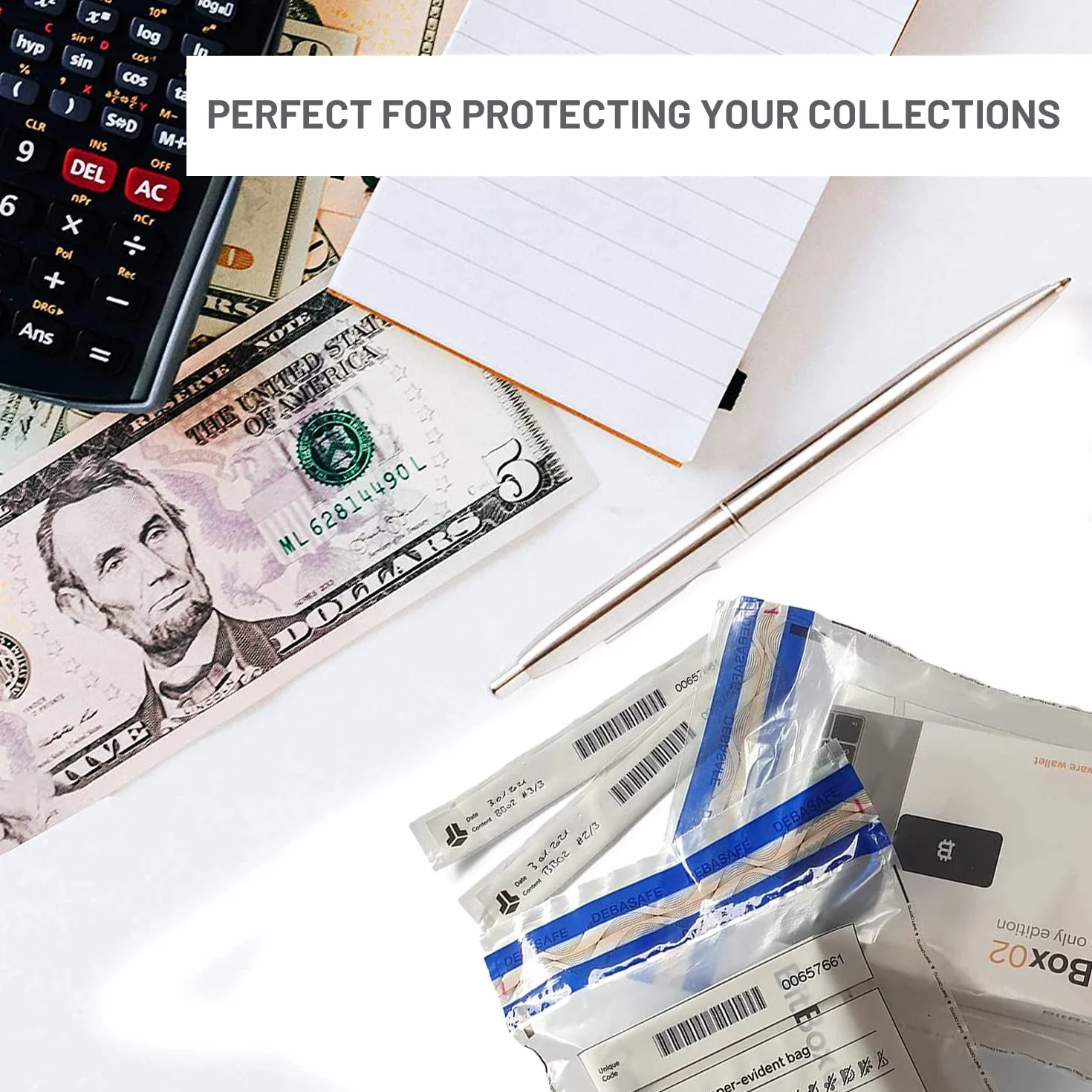 BitBox - Buste di sicurezza anti-manomissione, per proteggere i tuoi documenti sensibili o il backup di un portafoglio Bitcoin; Set di 5 buste (7,6 x 11,6 pollici)