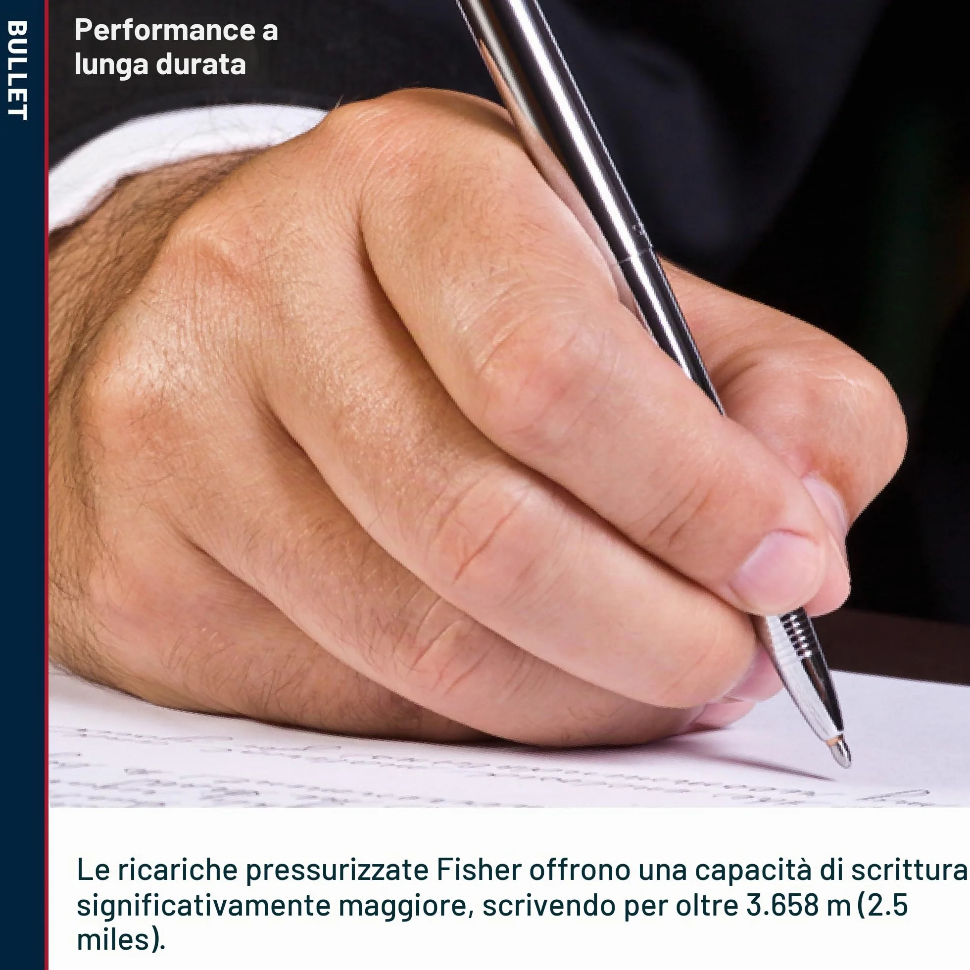FISHER Space Pen Bullet – Genuine Disponibile in Diversi Colori, in Confezione Regalo