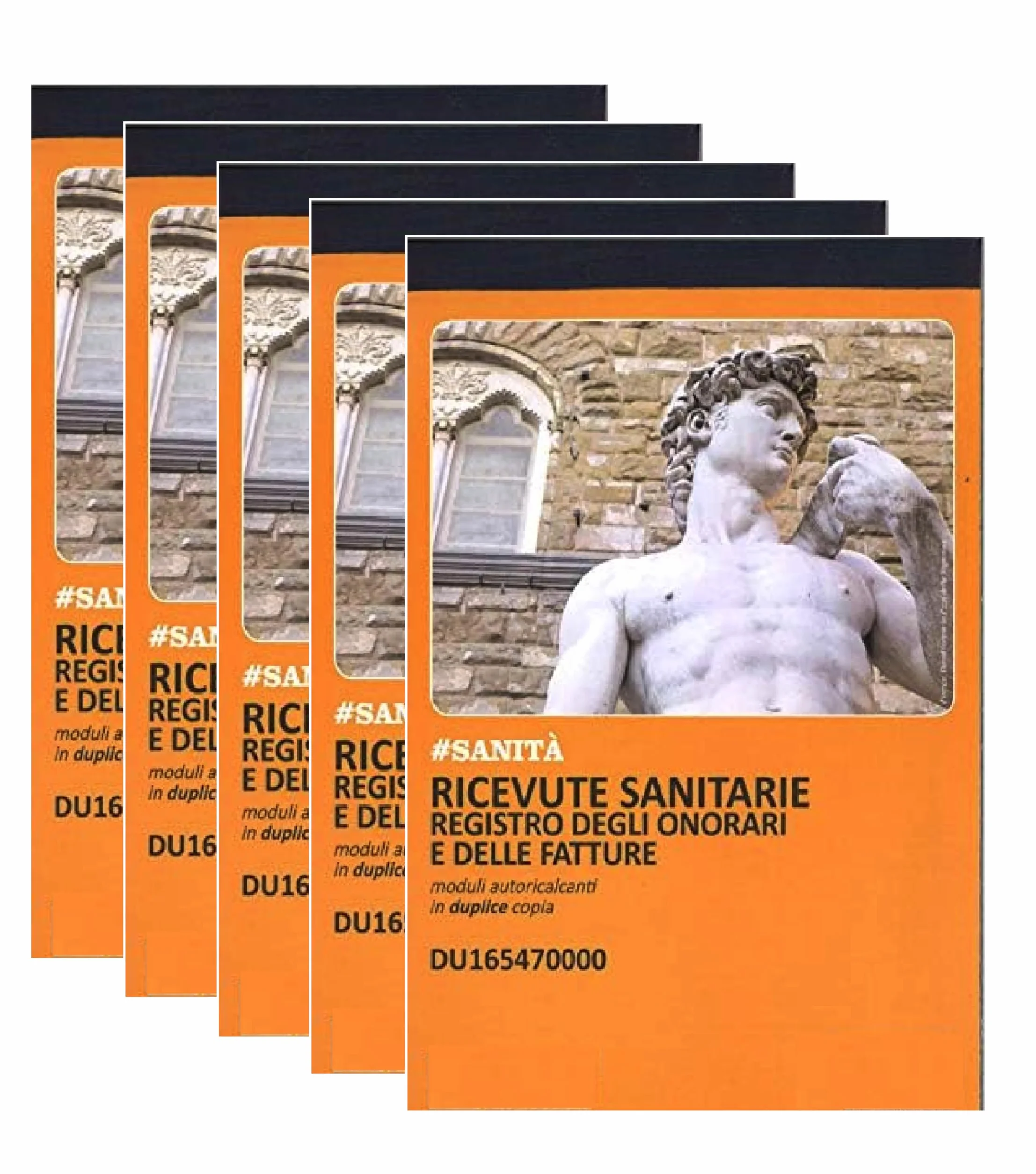 Blocchi Ricevute Sanitarie A5 - 2 Copie Autoricalcanti - 50 Moduli Duplice Copia - Bollettario Fatture Sanitarie Non Numerate Dodici12