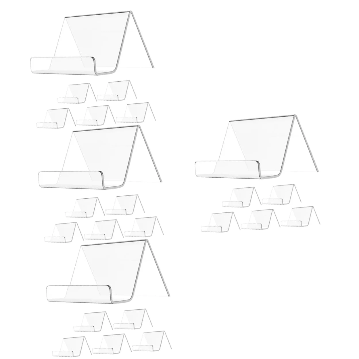 jojofuny 4 Set Biglietti Visita Supporti Eleganti Per Ufficio Espositori Per Biglietti Visita E Organizzatori Per Scrivania Design E Resistente Per Immagine Professionale 6 Pezzi*4