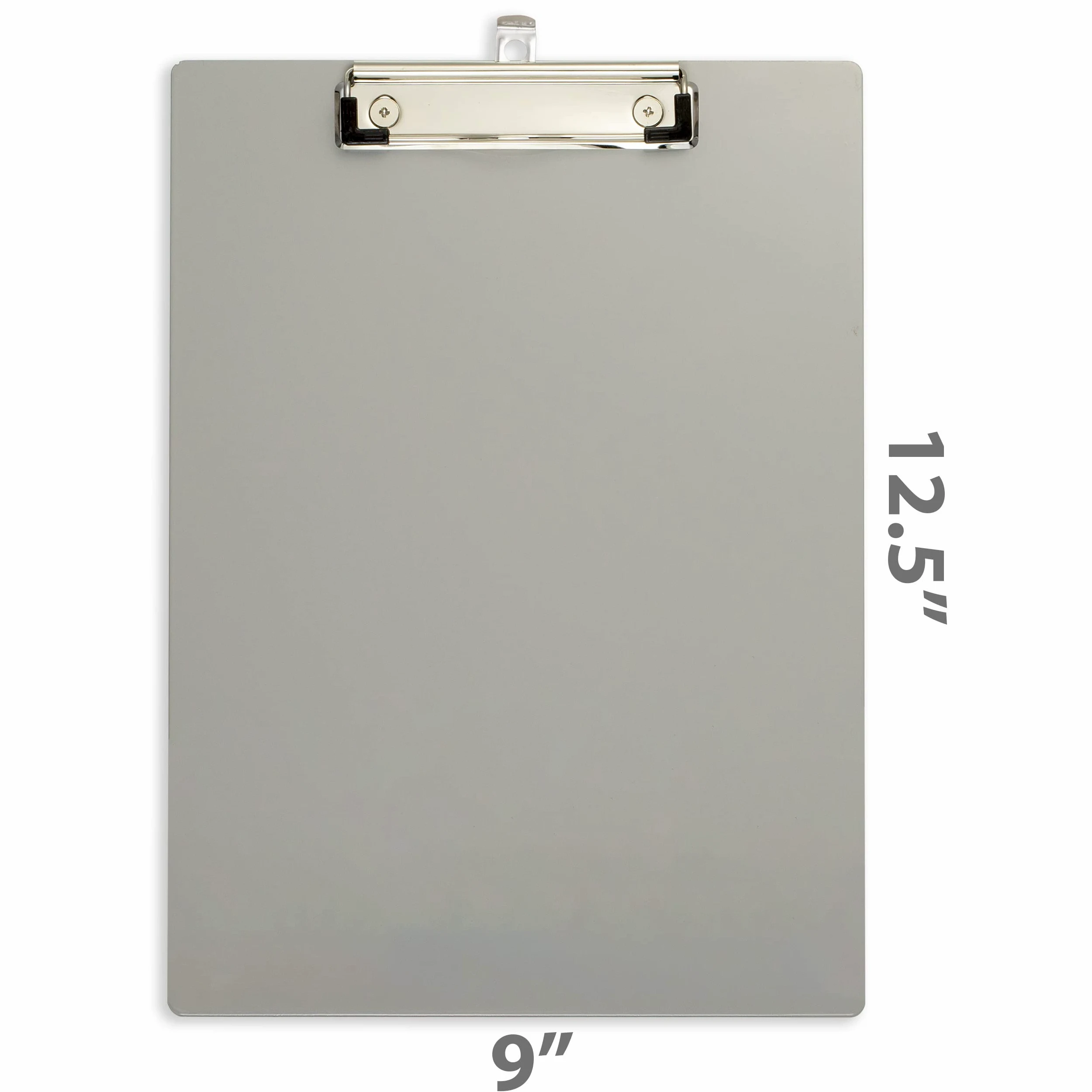 Officemate Portablocco magnetico in alluminio con clip a basso profilo, argento (83217)