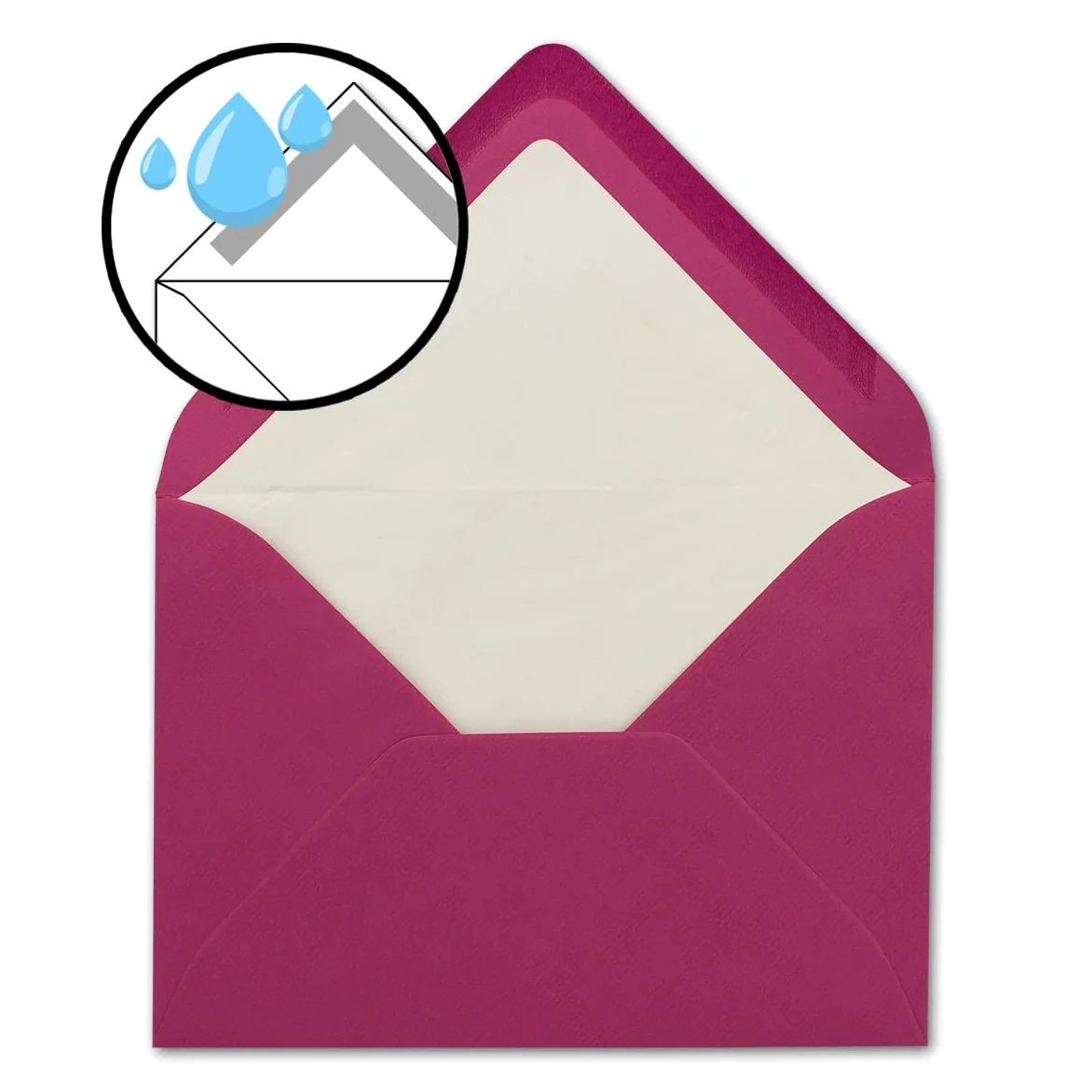 Glüxx-Agent - 200 buste per lettere, formato DIN B6, 12,5 x 17,6 cm, 110 g/m², con incollaggio a umido, senza finestra, colore: rosa