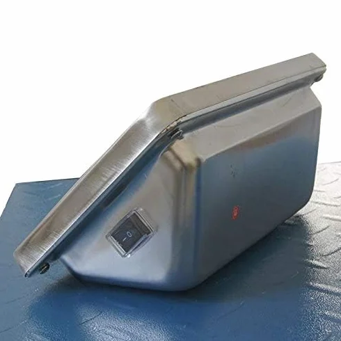 KATSU Bilancia Industriale 300kg Elettronica Ricaricabile LED 42x52cm Acciaio Antiruggine