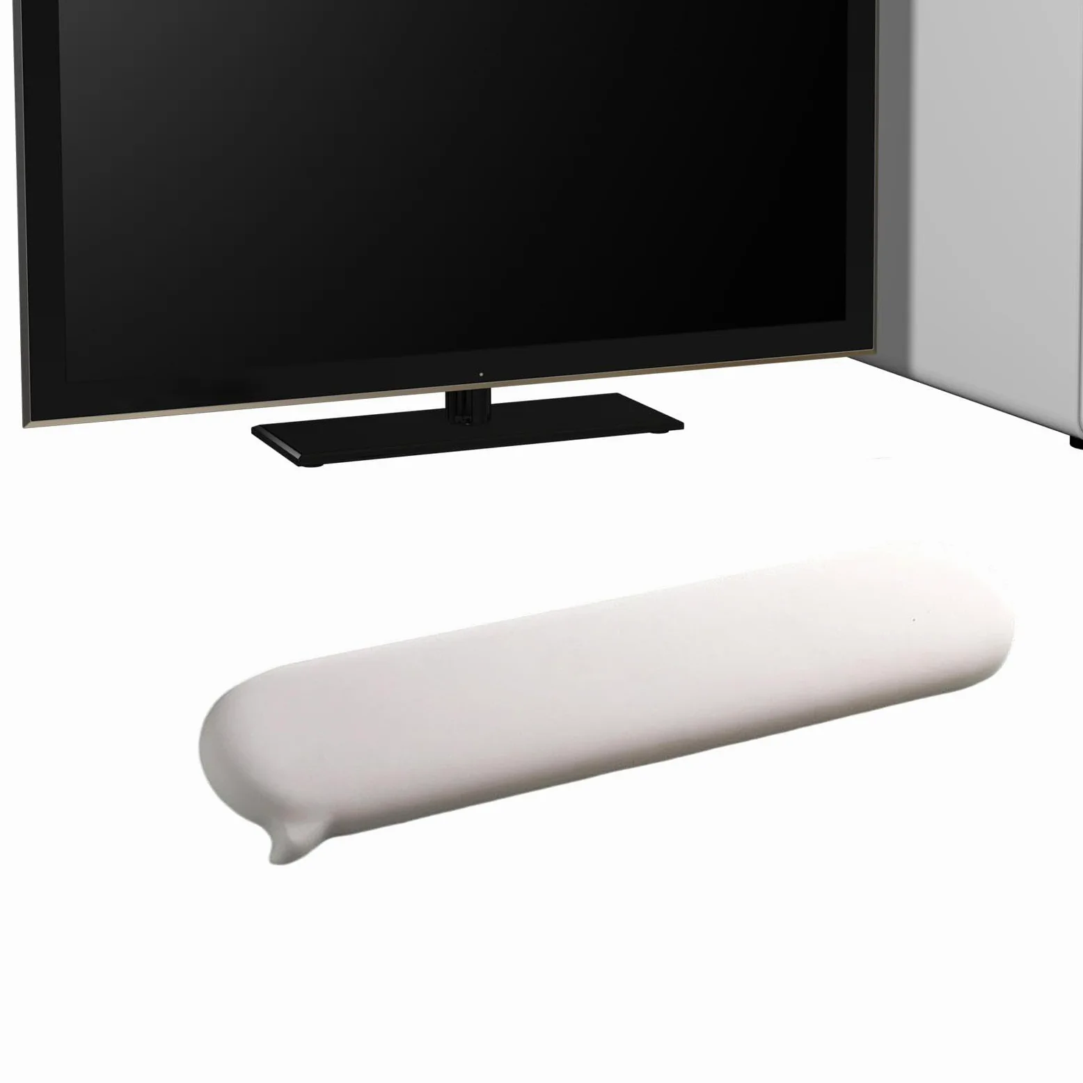 Cuscino poggiapolsi per tastiera, regalo, ergonomico, morbido, per scrivania, computer, poggiapolsi per ufficio e casa, Bianco