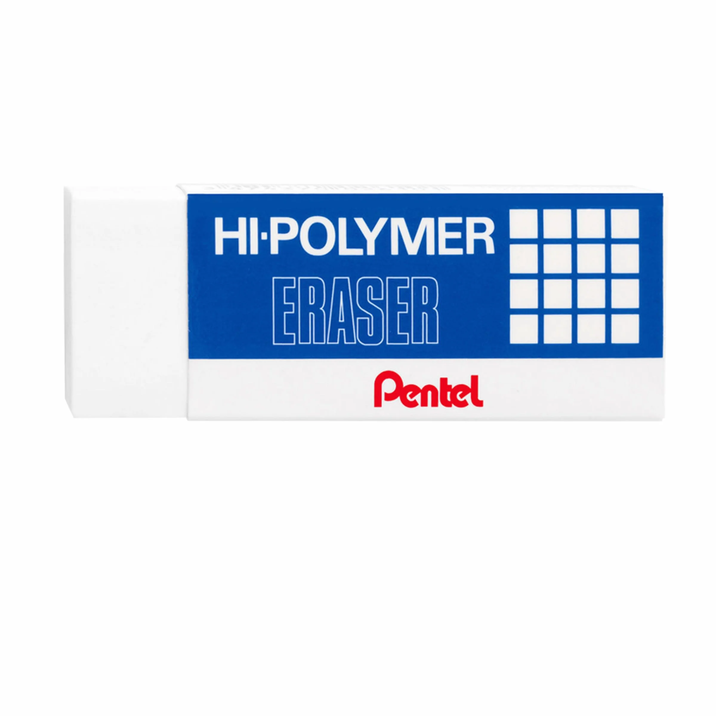 Pentel Hi-Polymer Jumbo gomma di plastica Gomme Bianco Confezione da 10