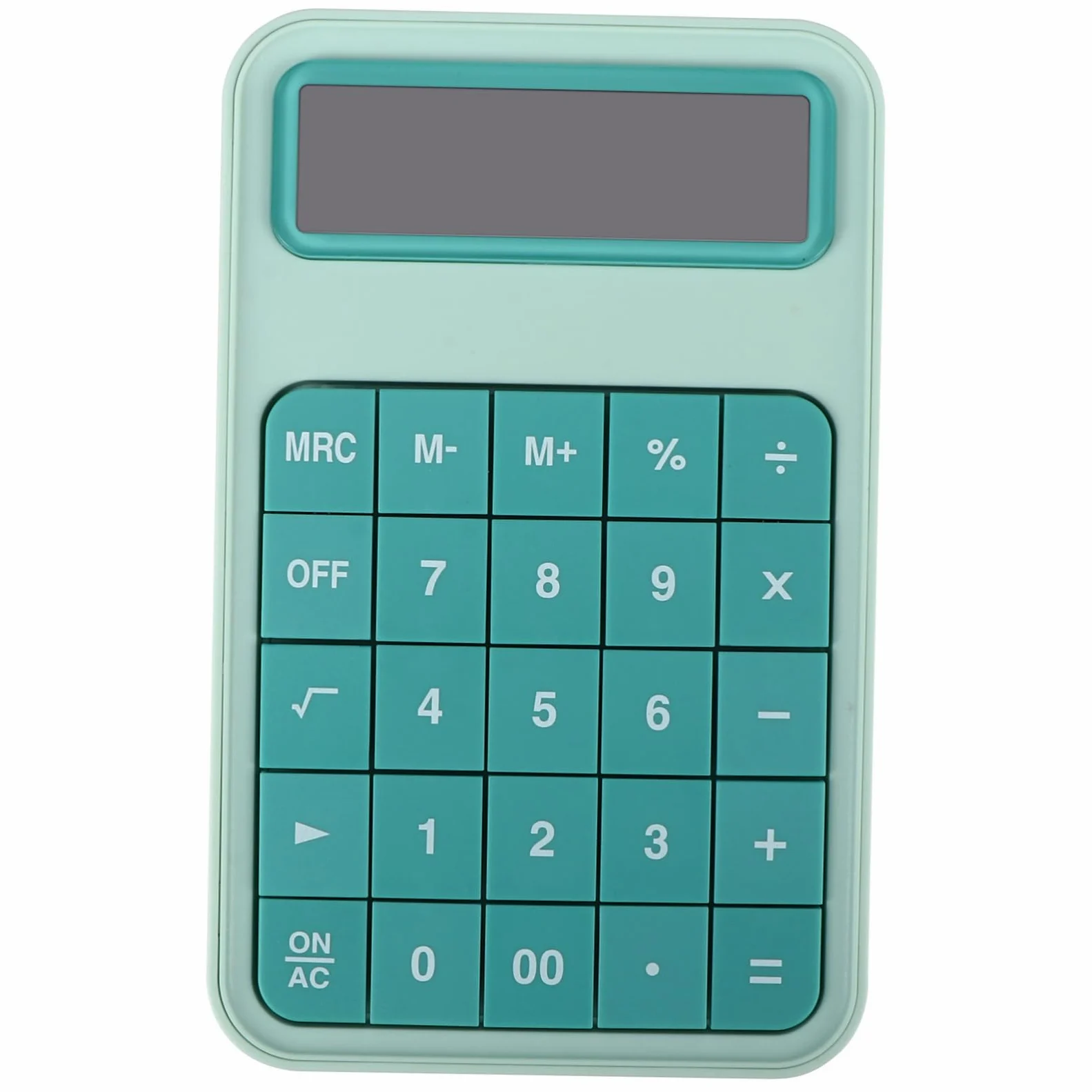 Calcolatrice da Tavolo Verde Display Lcd da 12 Cifre, Pulsanti Staccabili Pratici, in Abs e Acrilico, per Studenti Universitari e Ufficio