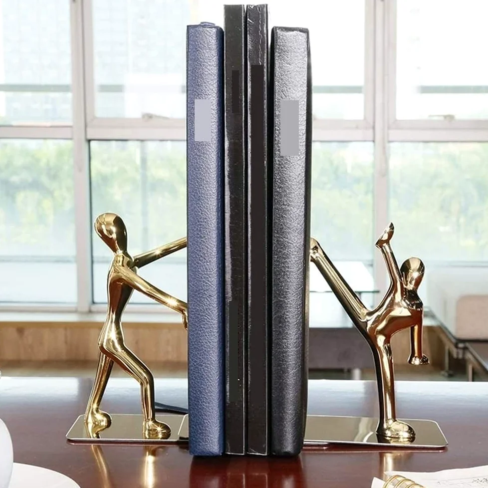 Reggi Libri, Fermalibri Reggilibri In Acciaio Inossidabile Per Impieghi Gravosi, Fermalibri Antiscivolo Artistici, Elegante Porta Libri Ufficio Casa Scrivania