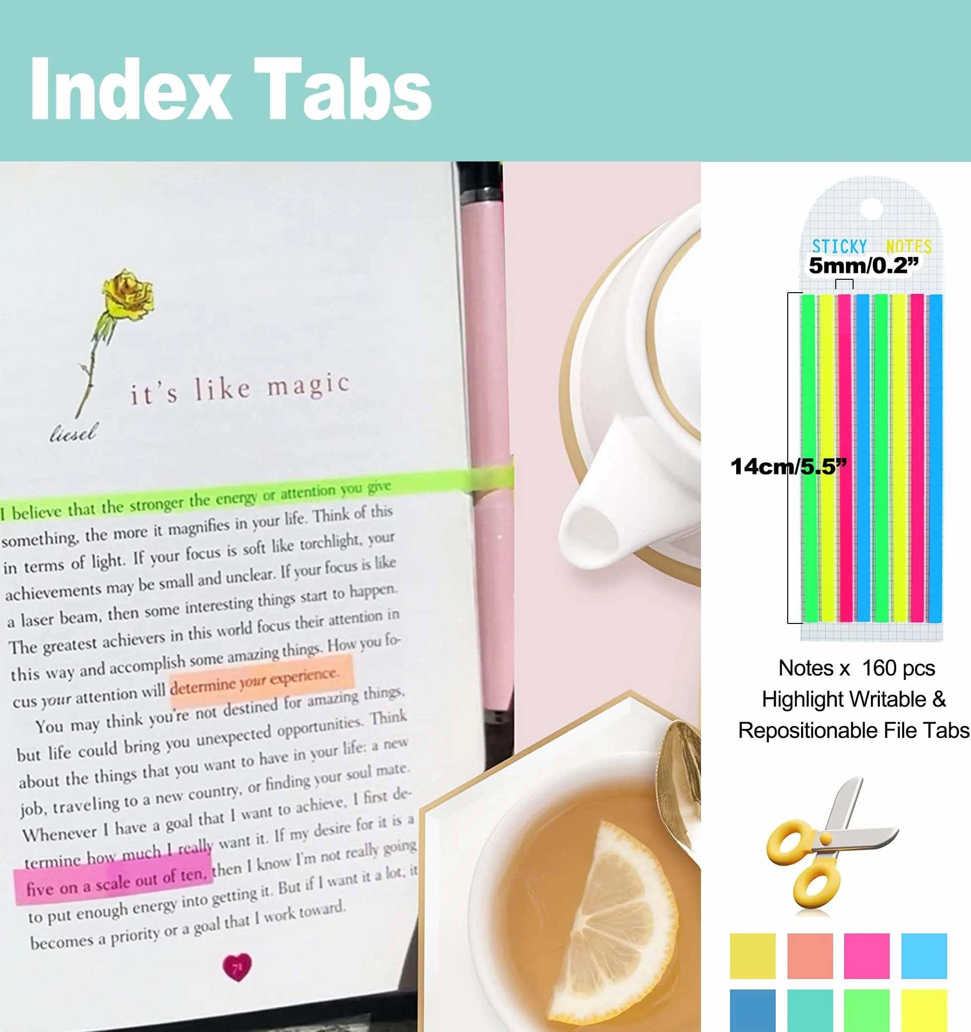 Taccuino Personale in Pelle PU con 80 Pagine di Carta a Fogli Sciolti 6 Fori Anello Raccoglitore Portapenna Fibbia Magnetica (Pink Glitter,A6 Gift Box)