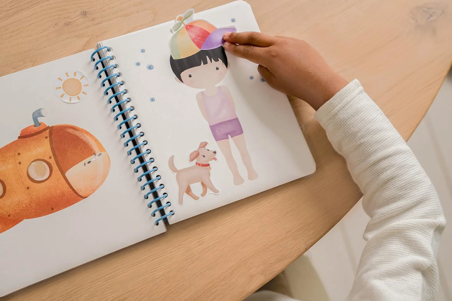 Little Dutch Libro con adesivi Dress me up Jim & Friends