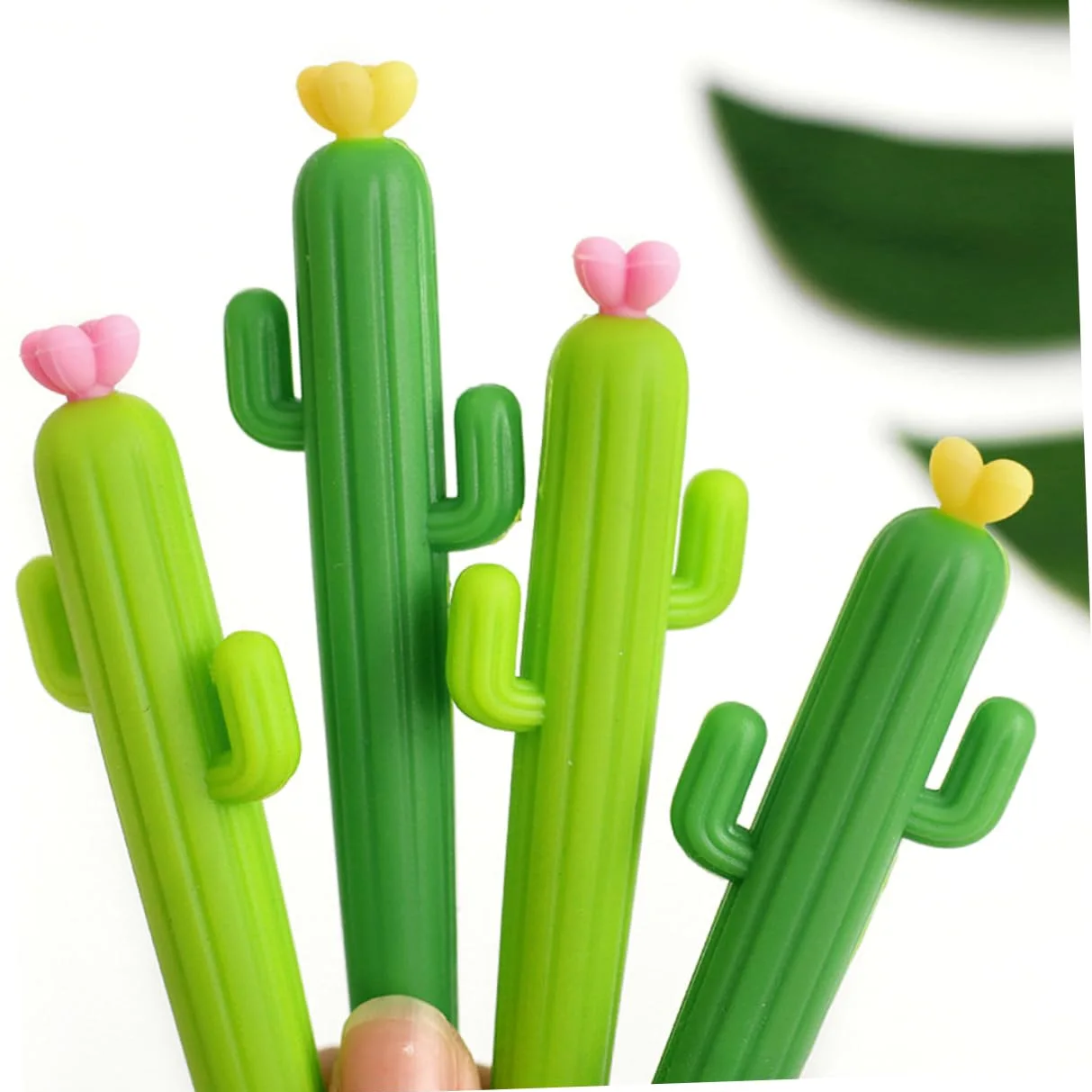 Penna Gel a Cactus 0, 5mm Nera 24 Pezzi in Plastica | Verde, Punta Fine e Formato Portatile, per Ragazzo Ragazza e Ragazzi, Idea Regalo per Compleanno