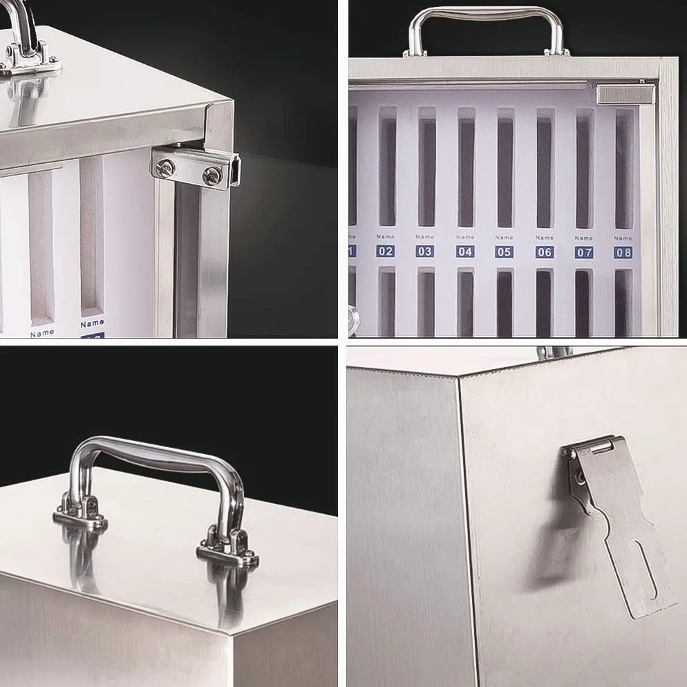 Cassettiera trasparente con serratura a parete, con maniglia, 12 tasche, per ufficio/classe, soluzione di archiviazione sicura per un facile accesso e sicurezza