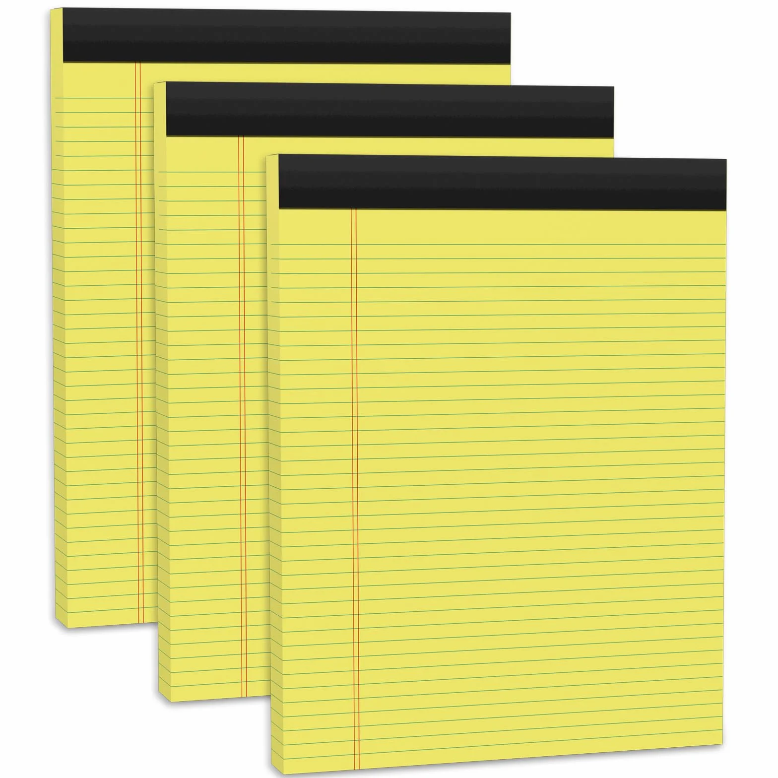 Notepad A4 Note Pads, 3 confezioni carta gialla