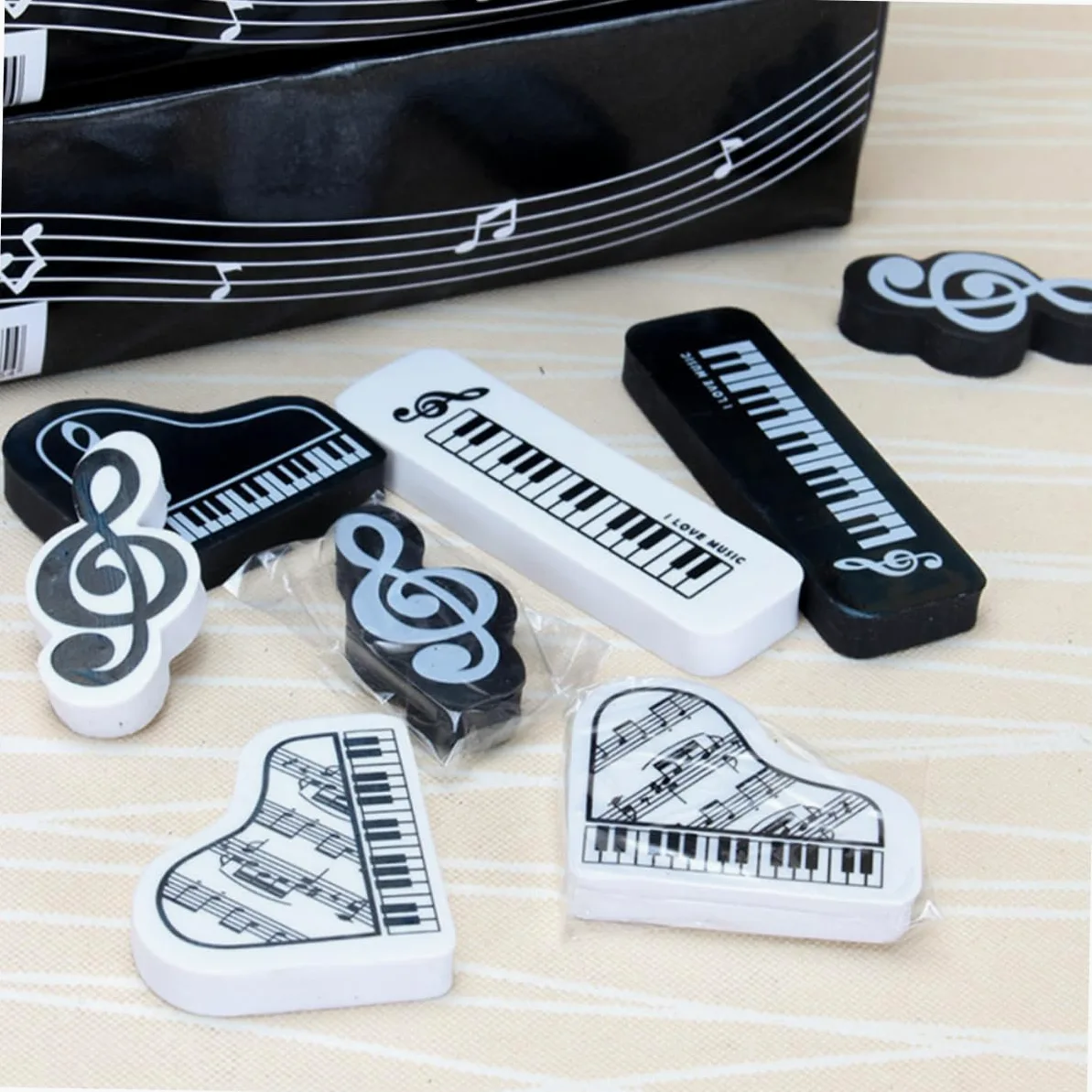 VILLCASE 5 Set Gomma Cartoleria Gomme Per Pianoforte Pennarelli Per Lavagna Bianca Piccole Gomme Alla Rinfusa Piccole Da Matita Pennarelli Cancellabili A Secco 20 Pezzi * 5