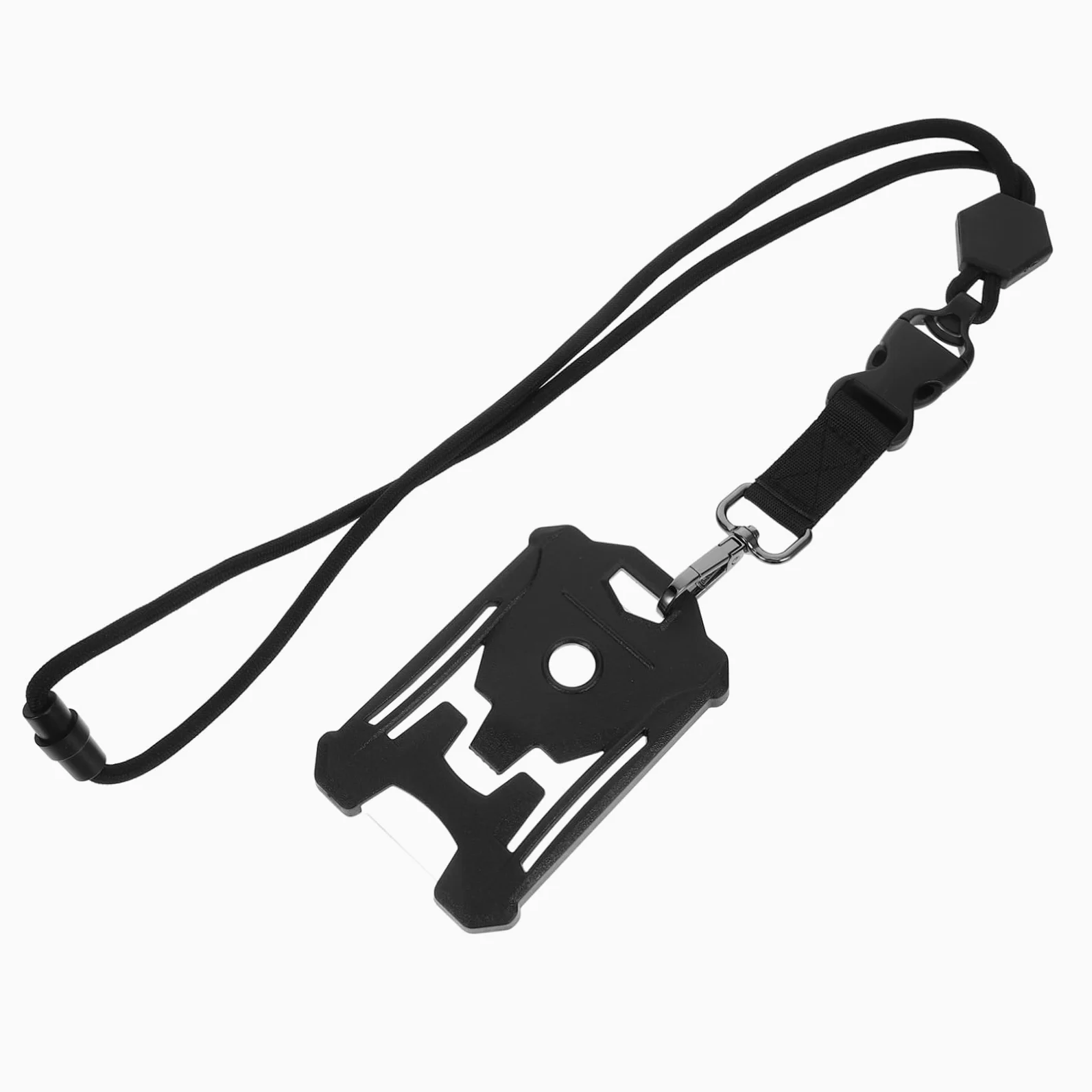 LALAFINA 4pezzi Portabadge Rigido Con Lanyard Custodia Protettiva Per Carte Id Adatta Credenziali Badge e Carte Di Identità Da Design Trasparente e Pratico