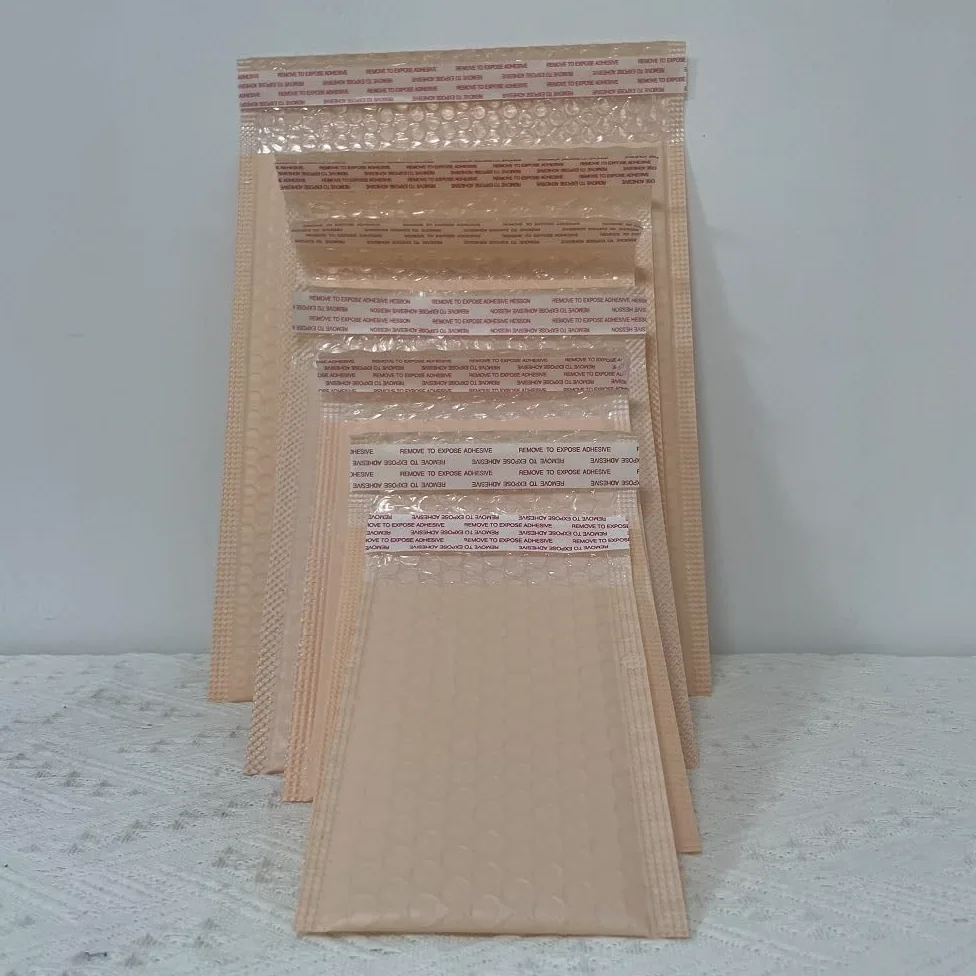Buste Imbottite Per Spedizioni 10/25/50 pz Rosa Poly Bubble Mailer Buste Imbottite Foderato Wrap Polymailer Borse for La Spedizione Imballaggio Maile Auto sigillo(50PC,25 * 30cm)
