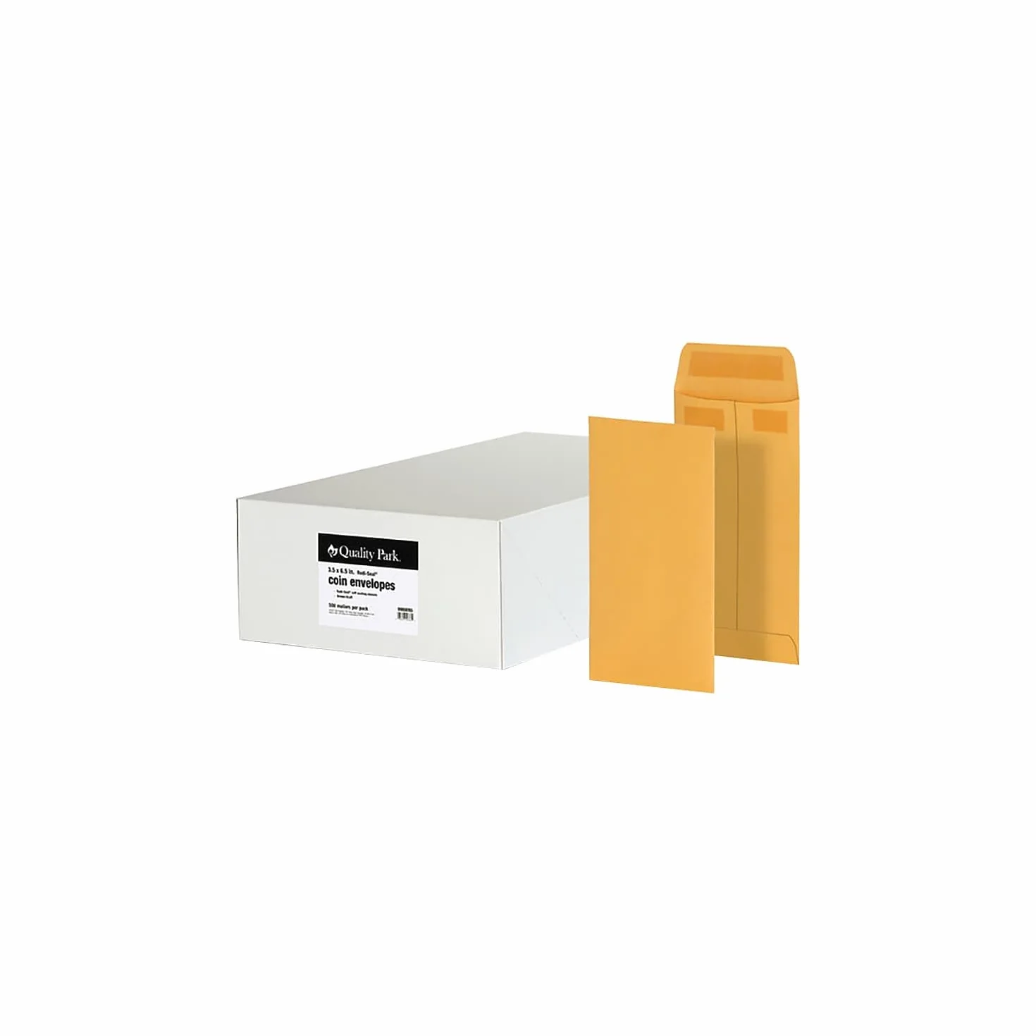 Quality Park Buste autosigillanti 3-1/2 x 6-1/2 pollici 500/scatola Kraft marrone