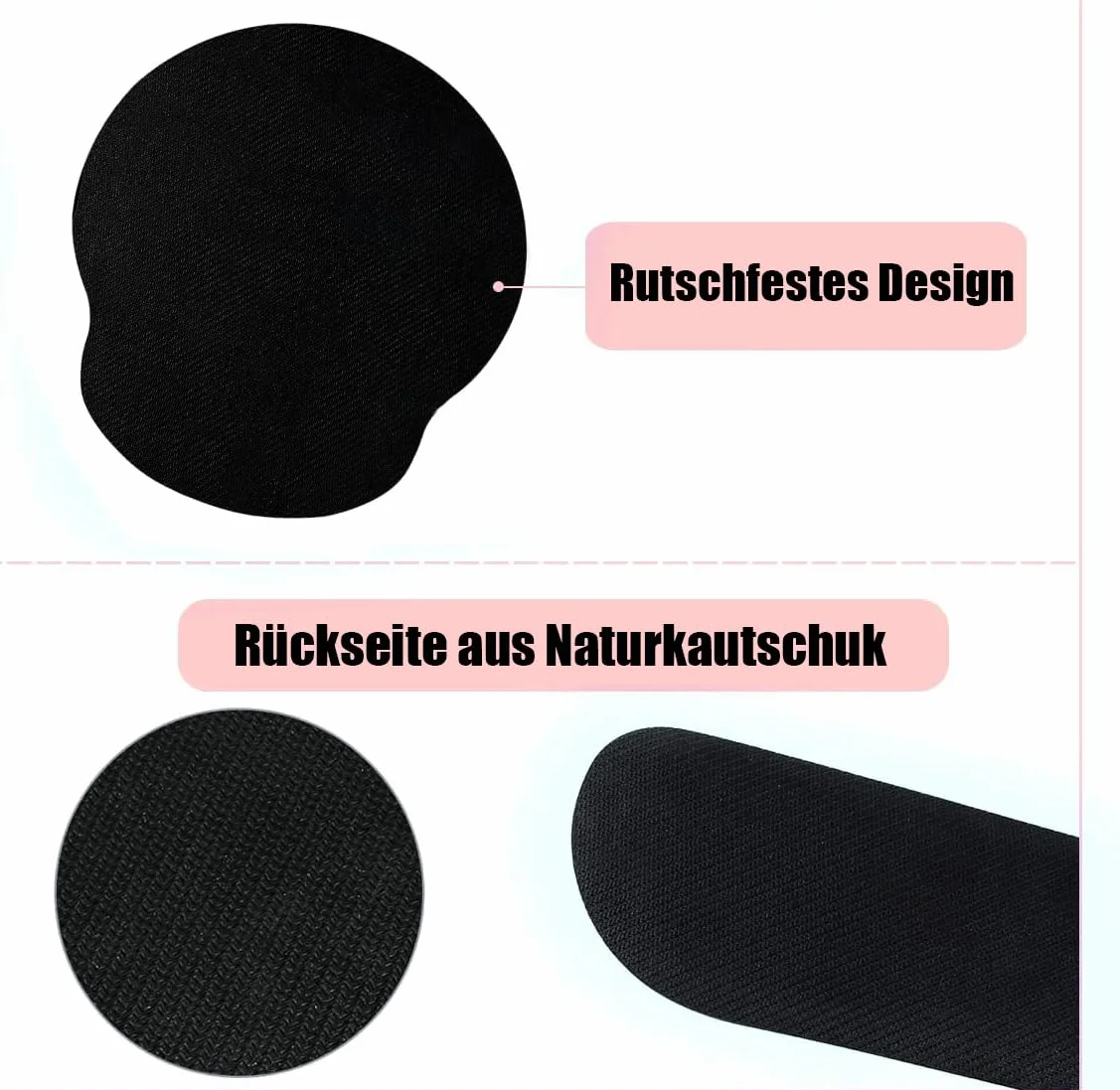 Set di poggiapolsi 3 in 1, tappetino ergonomico con cuscino in gel per mouse e tastiera