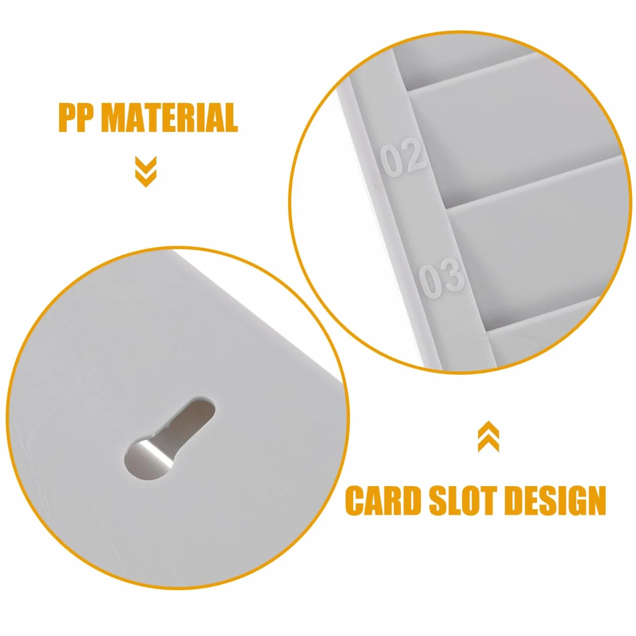 LALAFINA Porta Tessere Da Parete 28 Slot Porta Badge Ufficio Carte Di Credito in Pp Supporto Per Registratore Di Presenze In Fabbrica Contenitori