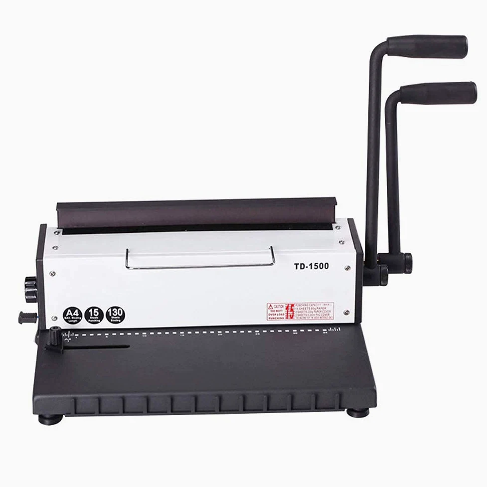 Accessori per Ufficio, rilegatrice a Doppia Bobina, 34 Fori, Foro Quadrato, rilegatrice per punzonatrice a Doppio Manico