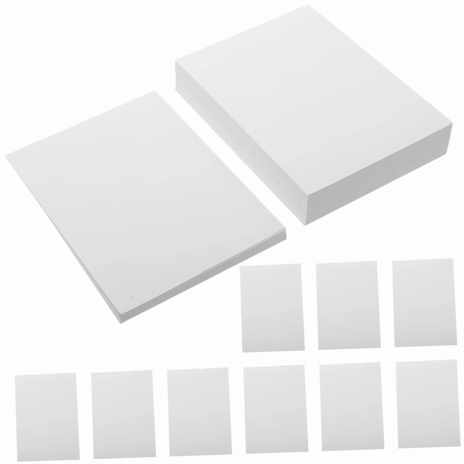 Carta Fotografica Lucida Carta di Alta Durabilità Bianco 100 Fogli per Stampante Facile da Tagliare per Creazioni Artistiche e Stampa Foto