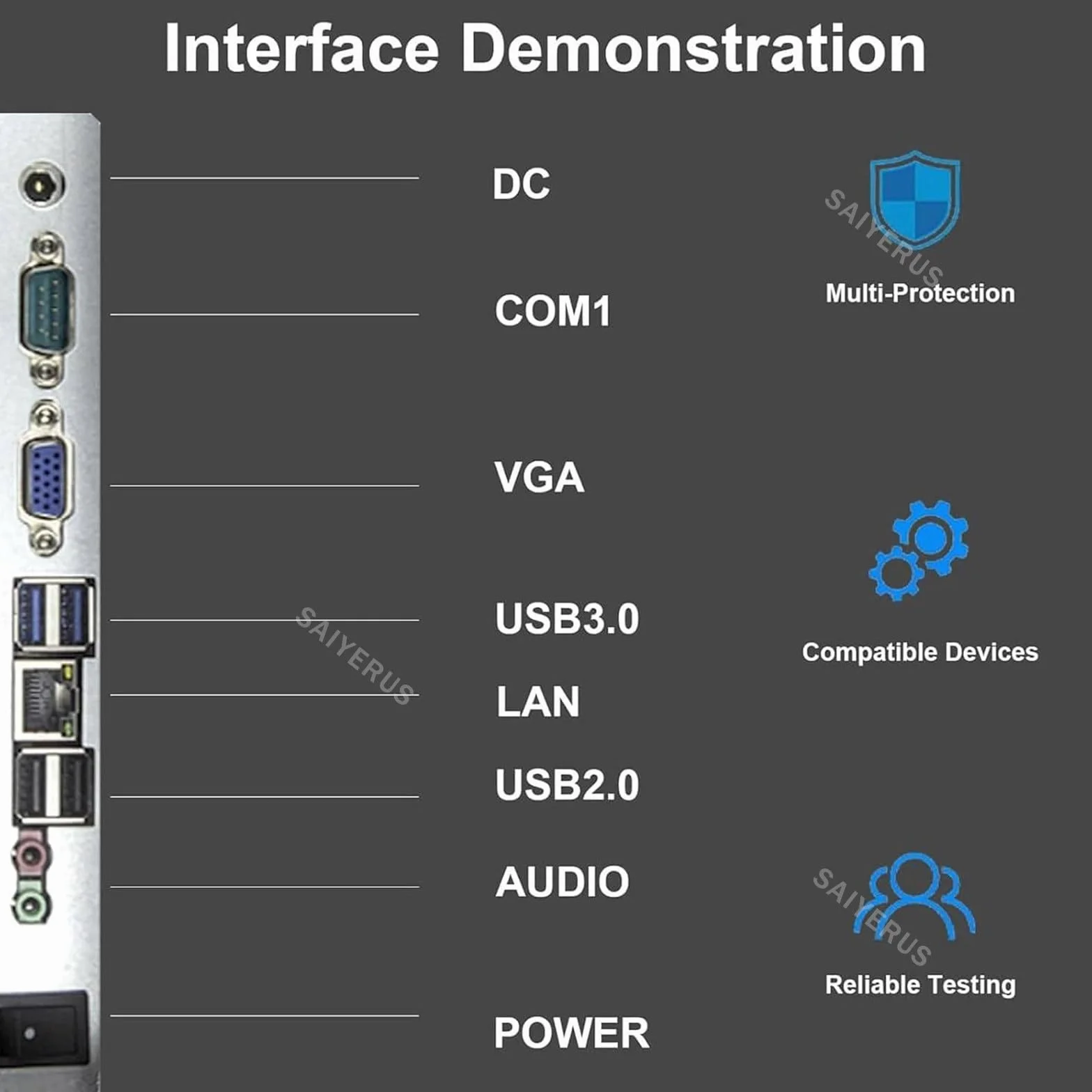 Sistemi POS per PC con Touch Screen da 15,6 Pollici, Sistemi POS con Registratore di Cassa Touch Screen Intelligente Tutto in Uno, CPU-i3 4g + 64g per Ristoranti Aziendali, 1920 * 1080 Pixel