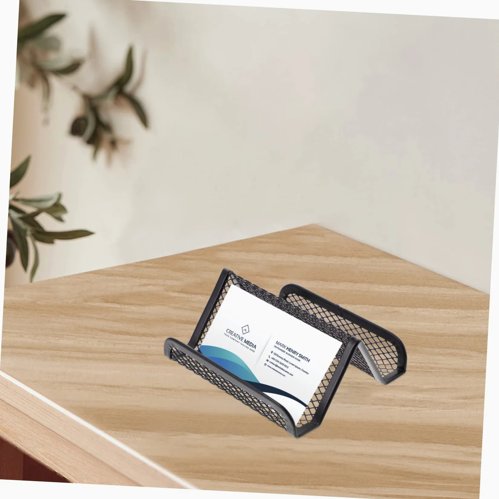 Uonlytech 5 Set Scrivania Dei Biglietti Da Visita Carta Titolare Biglietto Da Visita Stand In Piedi Organizzatore Di Carte Porta Biglietti Da Visita Metallo 2 Pezzi * 5