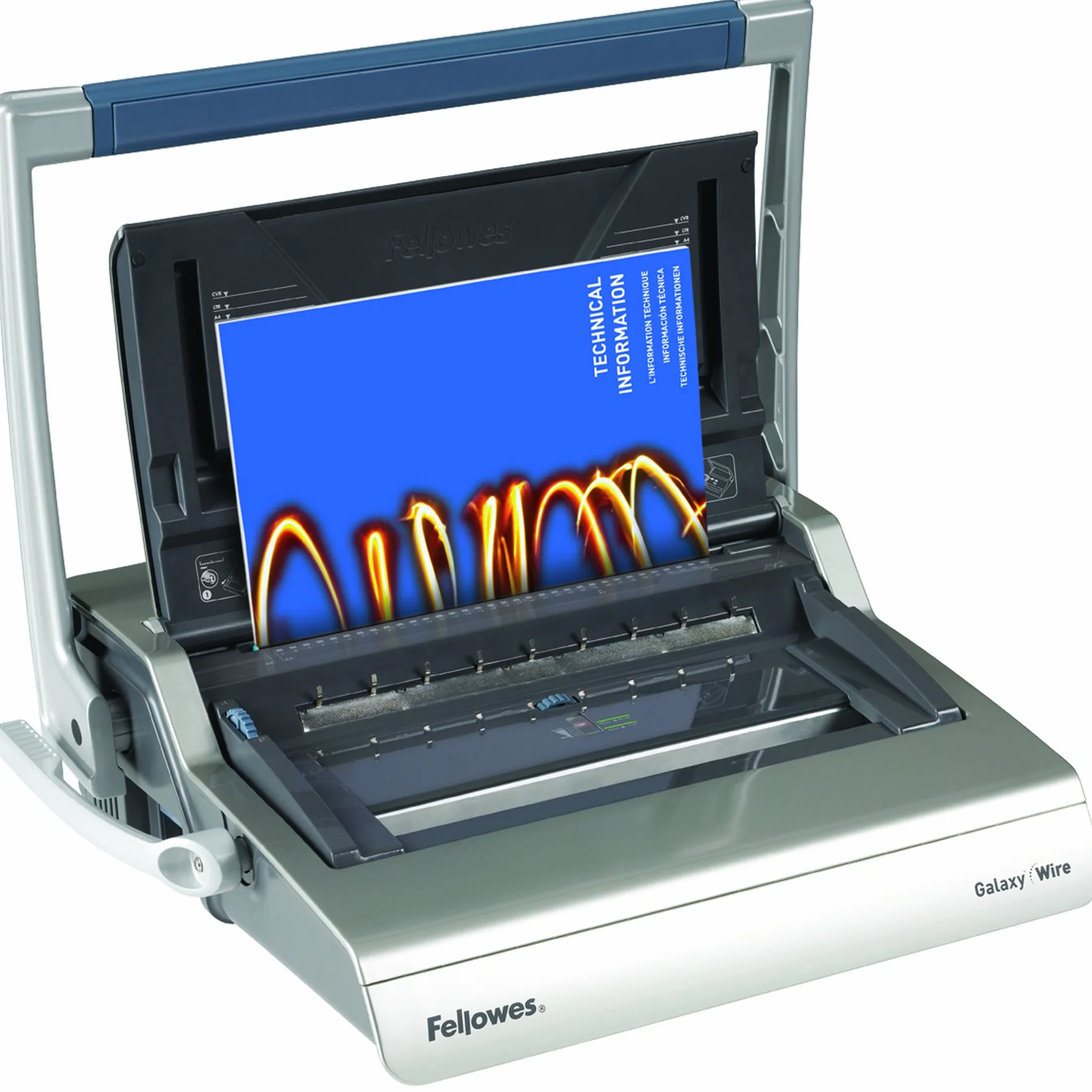 Fellowes 5622401 Rilegatrice a Dorsi Metallici Galaxy Wire, Manuale, Capacità di Rilegatura 130 Fogli
