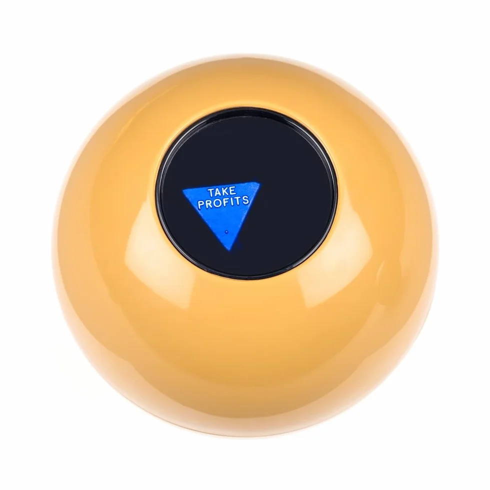 Invero Palla decisionale per criptovalute, gadget da scrivania, diametro 10 cm
