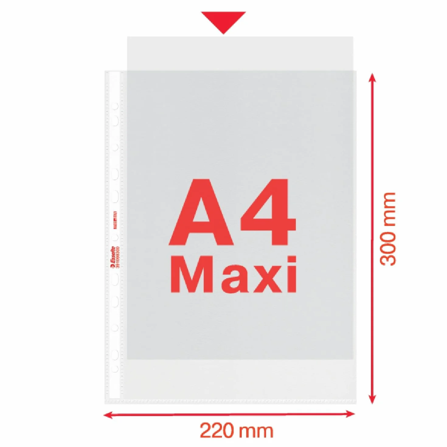 Esselte OXFORD SMART Buste per raccoglitori a perforazione universale A4 Standard, 400 pezzi (4 x 100), PP Antiriflesso, con Scatola Multiuso
