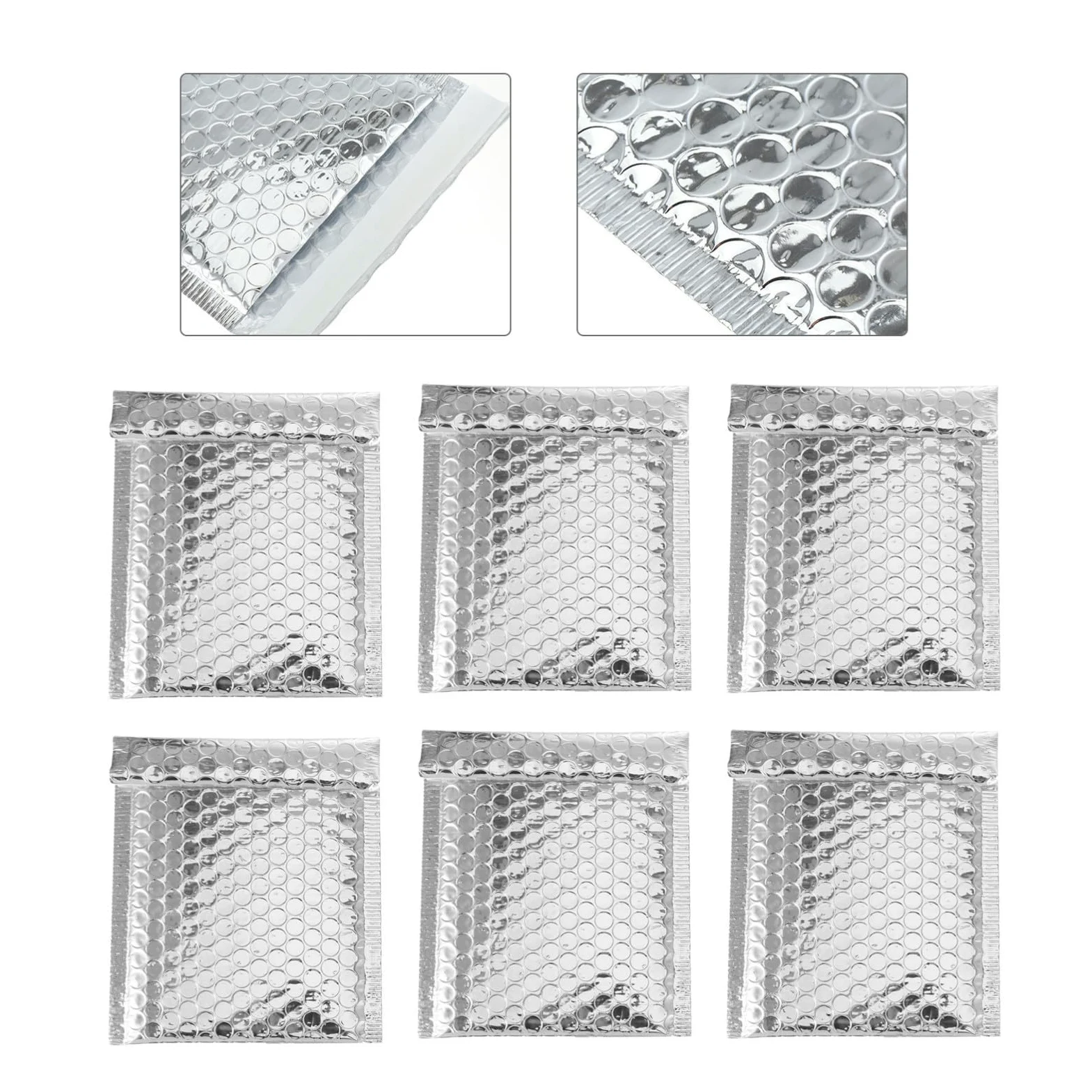 Buste Spedizione Argento 100 Pezzi Makrofol Autorelanti | Formato per Piccoli Oggetti, Adatte a Negozi e Confezionamento, Consente Affrancatura Postale