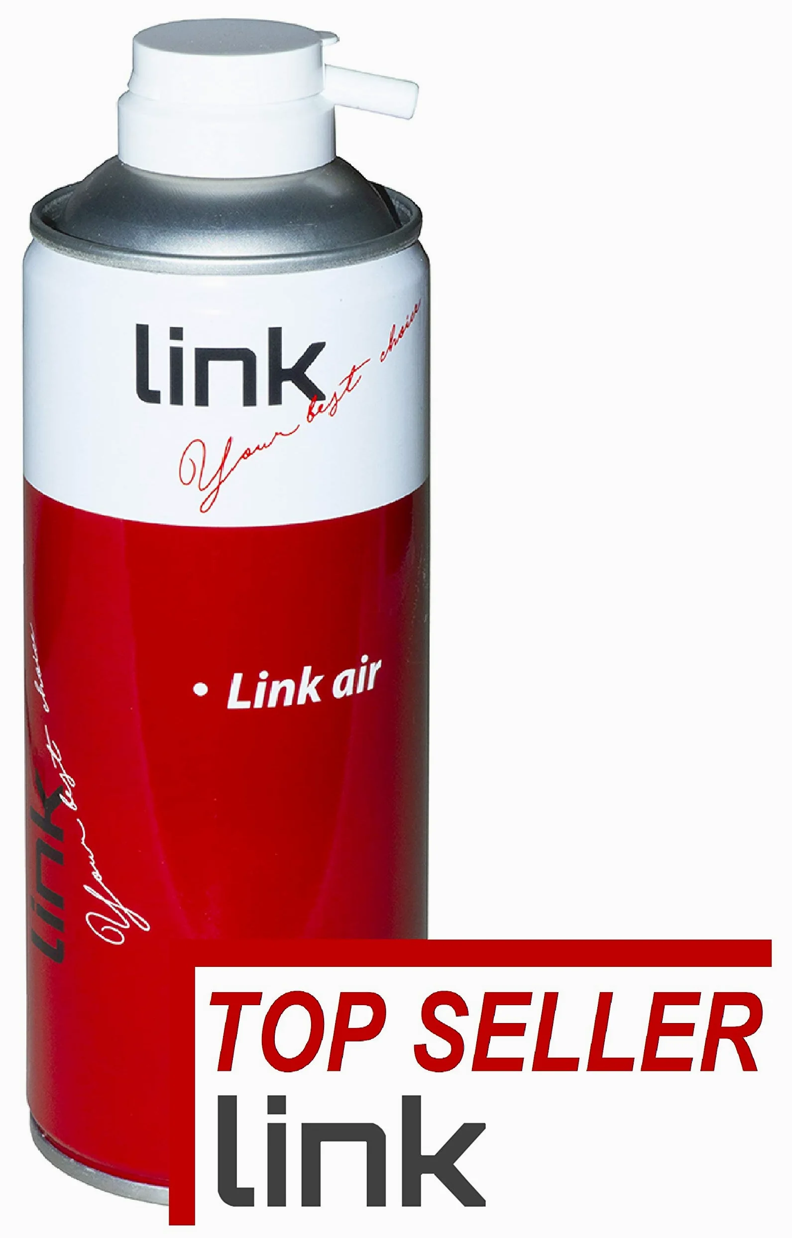 LINK Confezione Da 12 Bombolette Aria Compressa Da 400Ml. Con Cannuccia & Sp30 Bomboletta Air. Spray Aria Compressa Per La Pulizia Di Tastiere, Computer Ed Accessori